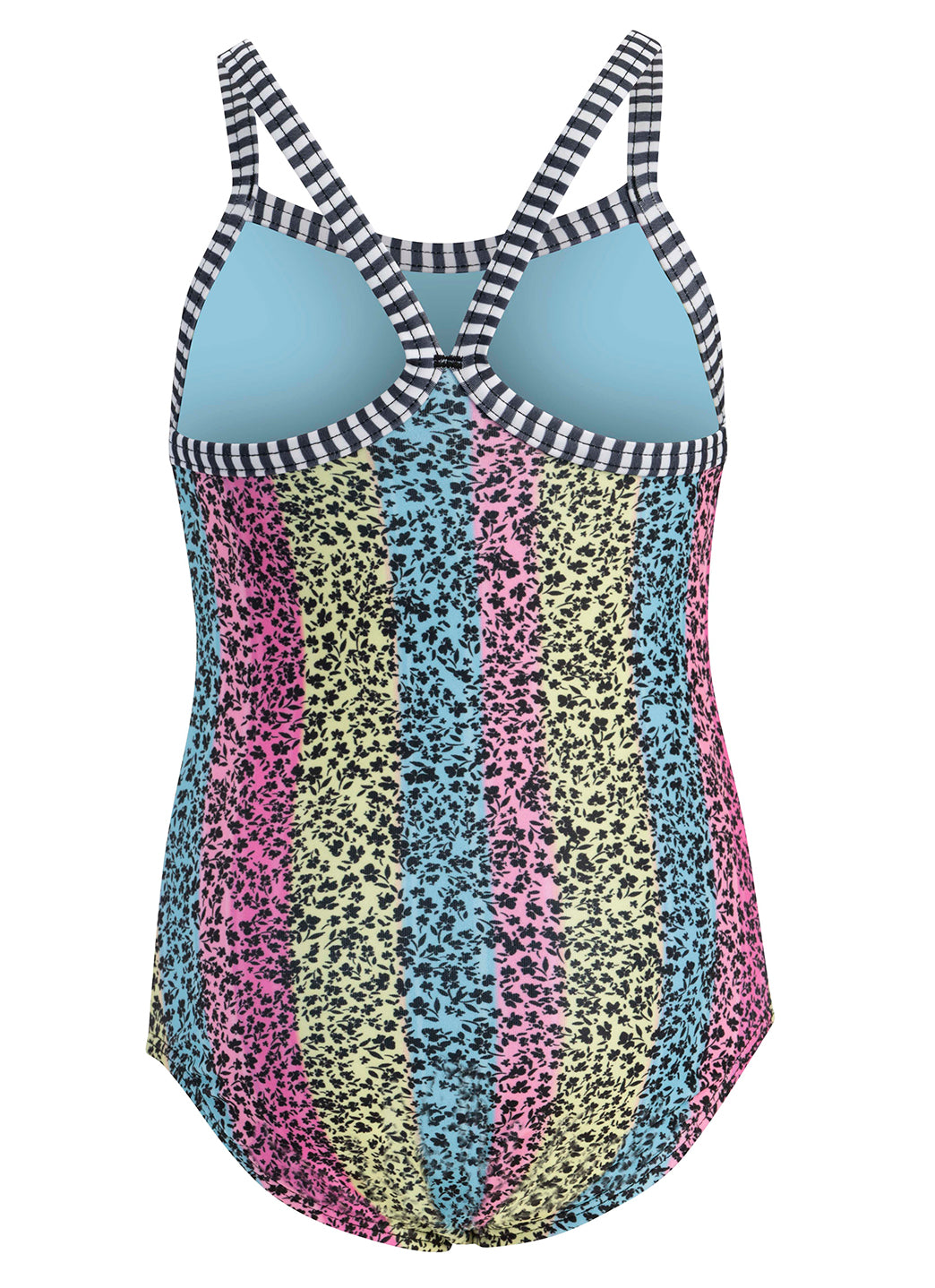 Dolfin Girls' Floret Print One Piece Swimsuit (Toddler, Little Kid)、mySite、noshort