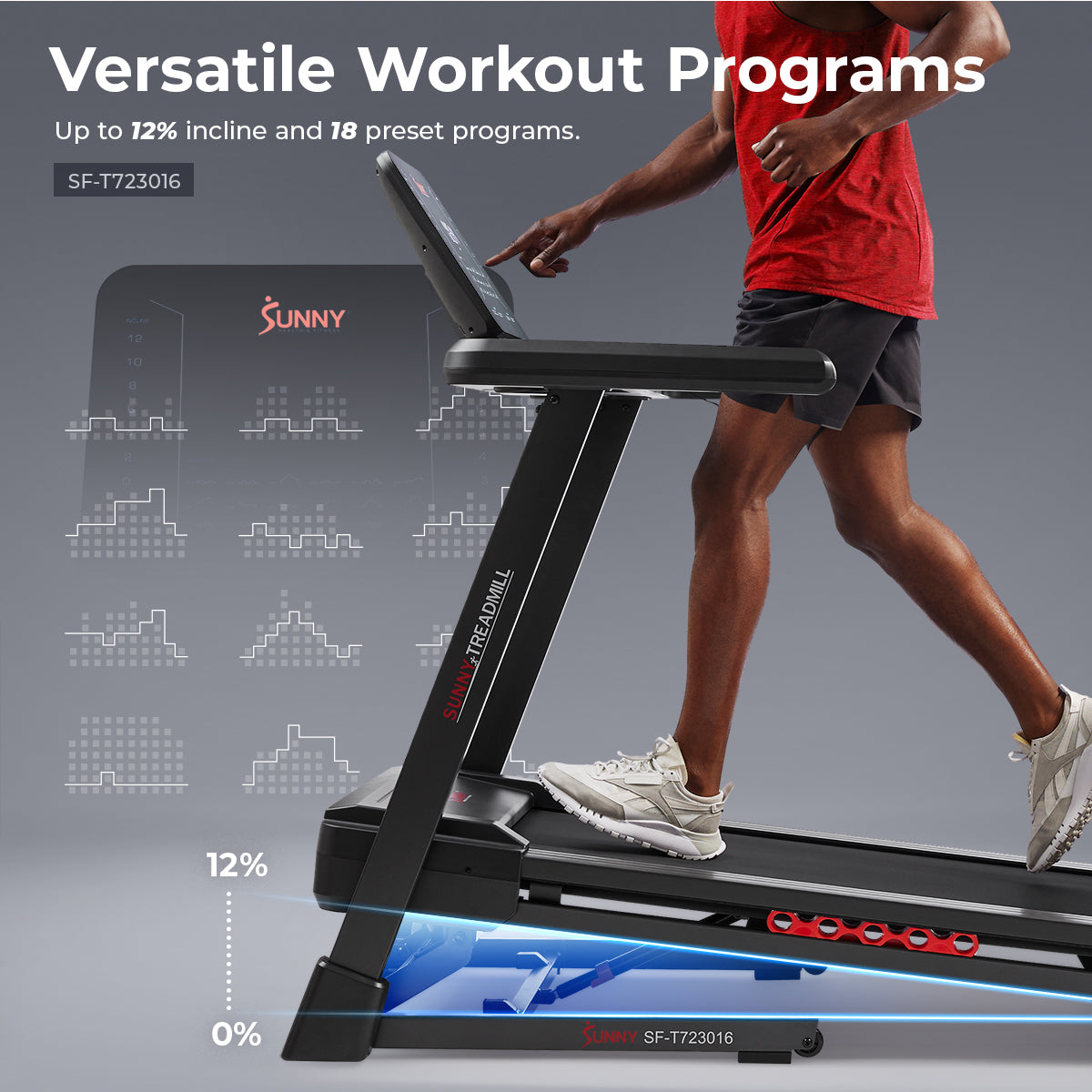  Advanced Heavy Duty Auto Incline Smart Treadmill with 20 Running Deck、mySite、ghnorth