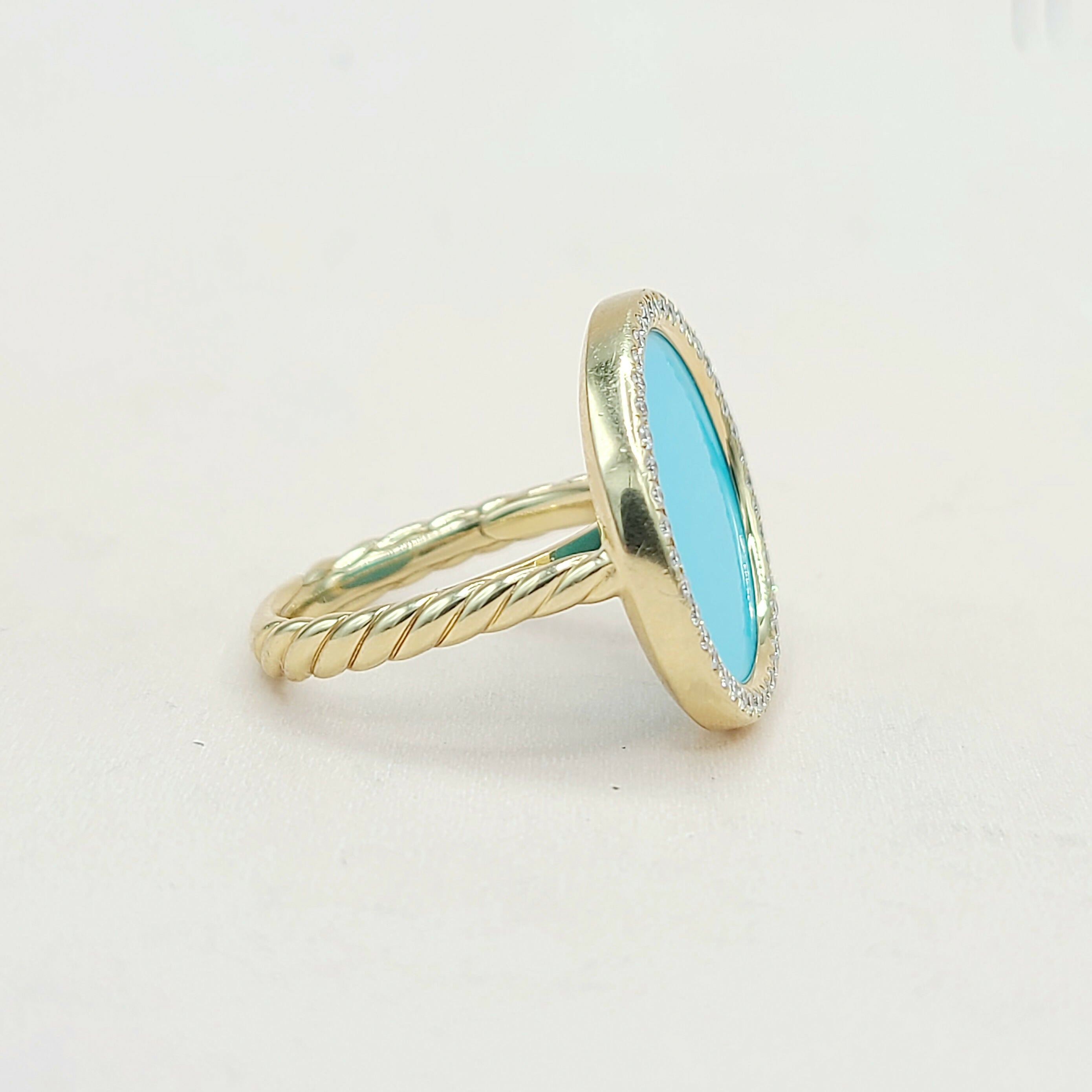 David Yurman Elements Ring Turquoise & Diamond 18K Gold、mySite、hinf8tx79