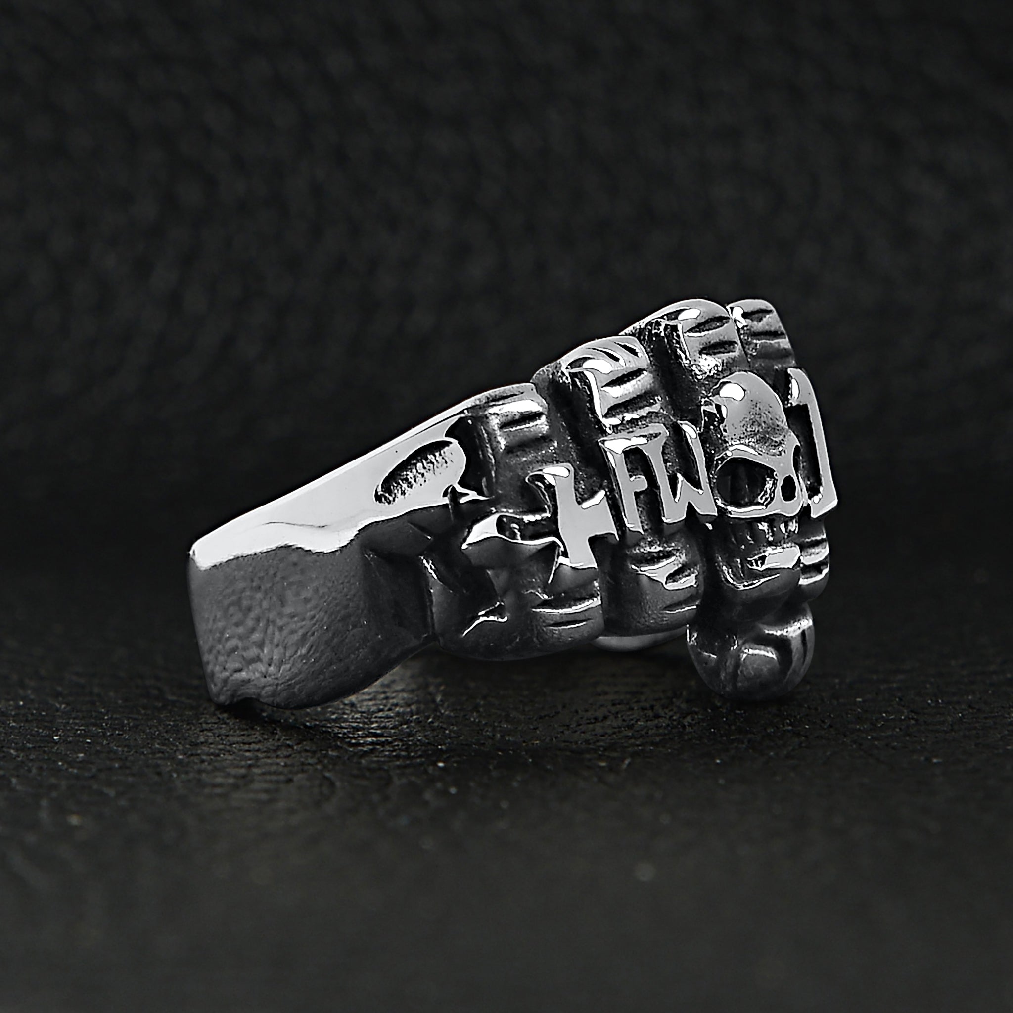 Stainless Steel Biker Rings Fist Ring / SCR2216、mySite、dreamappss