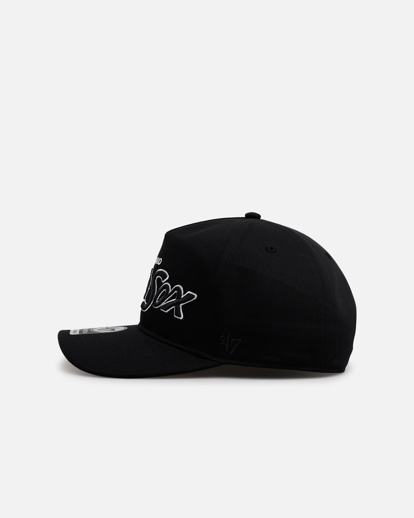 47 Brand Chicago White Sox 'Black Dome Script' 47 Hitch Snapback Black、mySite、zt4zffjzw