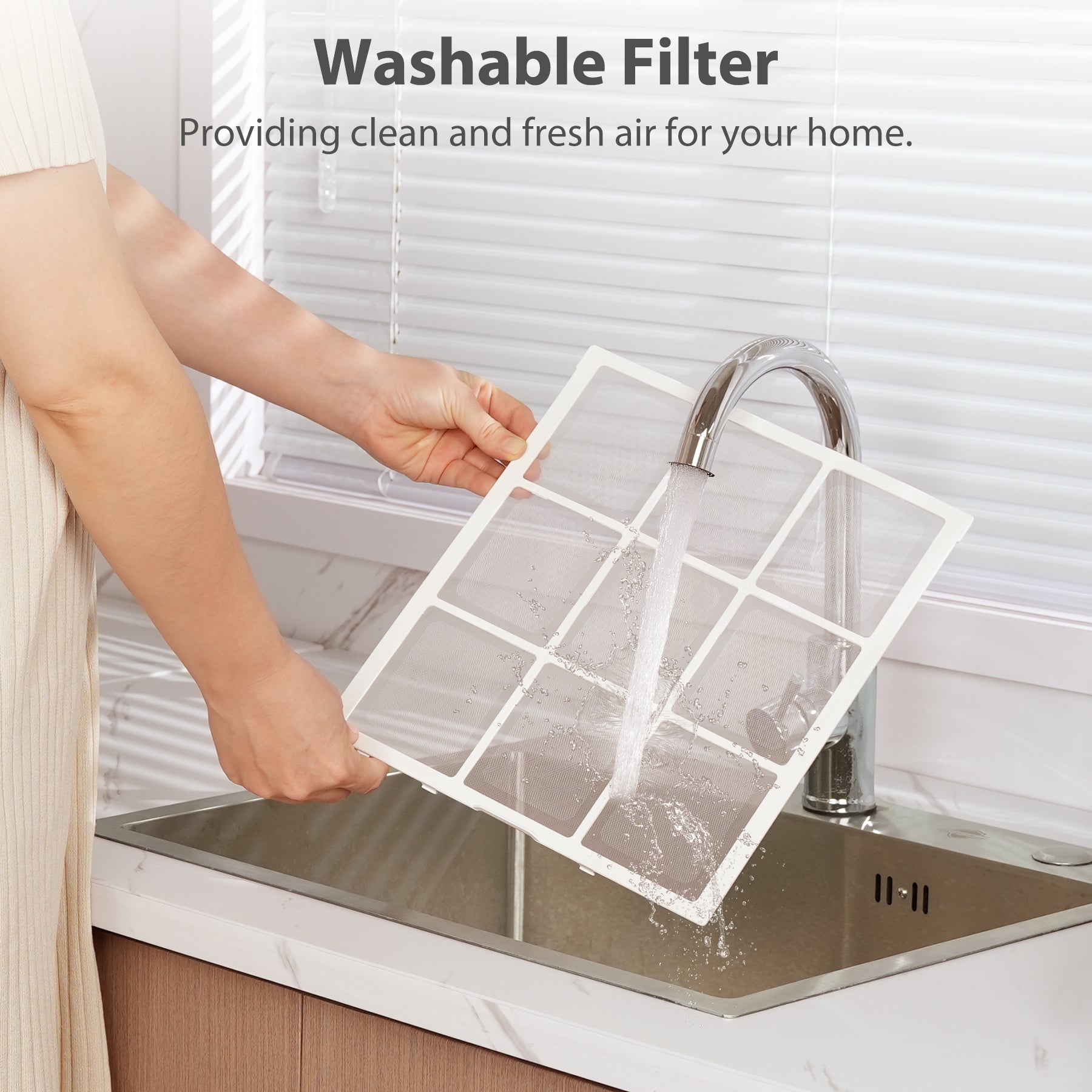 KLOUDIC JH07 Air Purifier Replacement Filter with Washable Design for Pet Dander, Dust, Pollen, and Smoke、mySite、fannypackpong