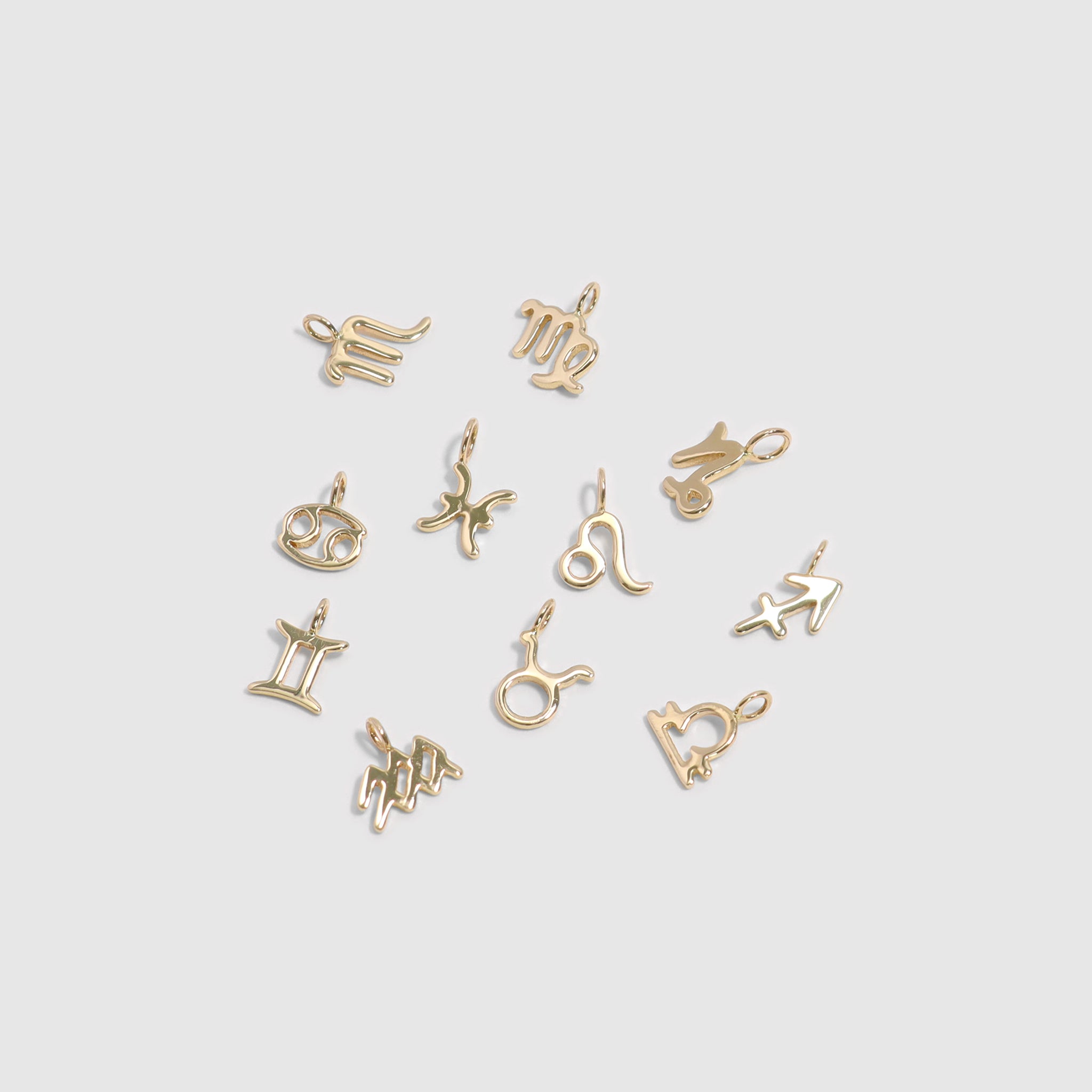 Permanent Jewelry 14K Solid Gold Zodiac Charms / PMJ1017、mySite、dreamappss