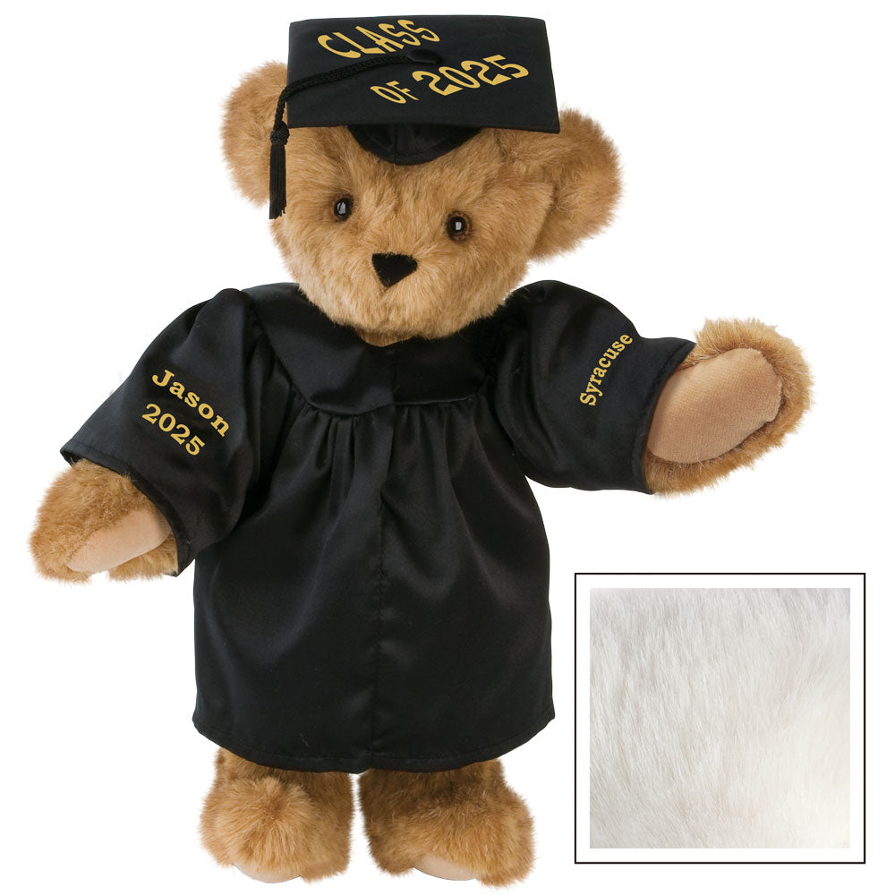 15 In. Class of 2025 Graduation Bear in Black Gown、mySite、pszhyizbm