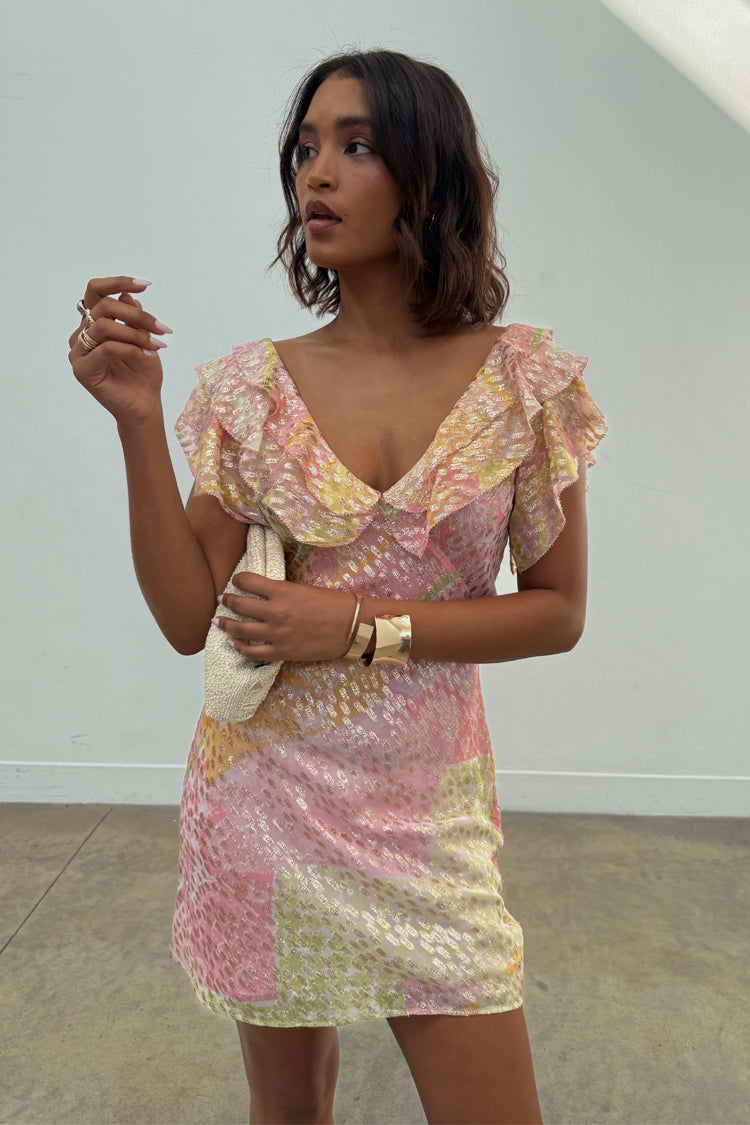 Pink Boho Mini Tilda Dress、mySite、solidvoid