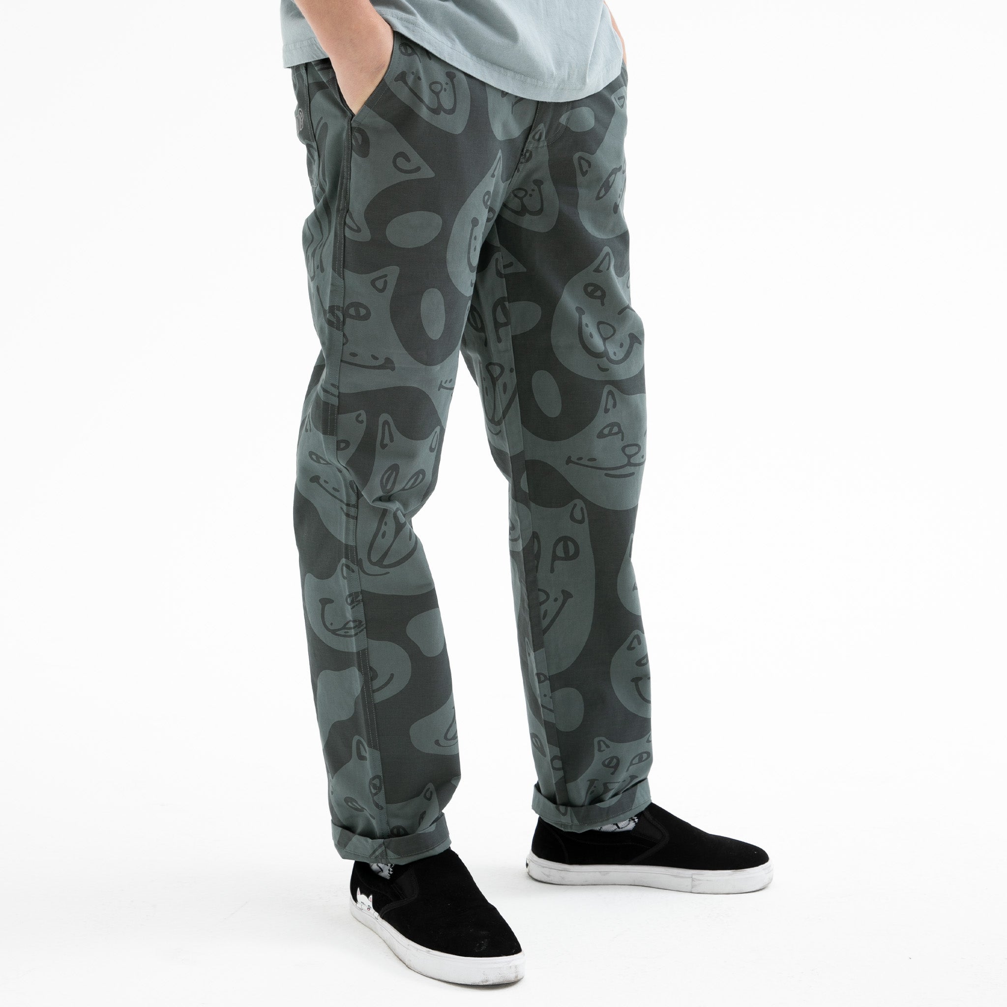  Many Faces Twill Pants (Charcoal)、mySite、merchandisen
