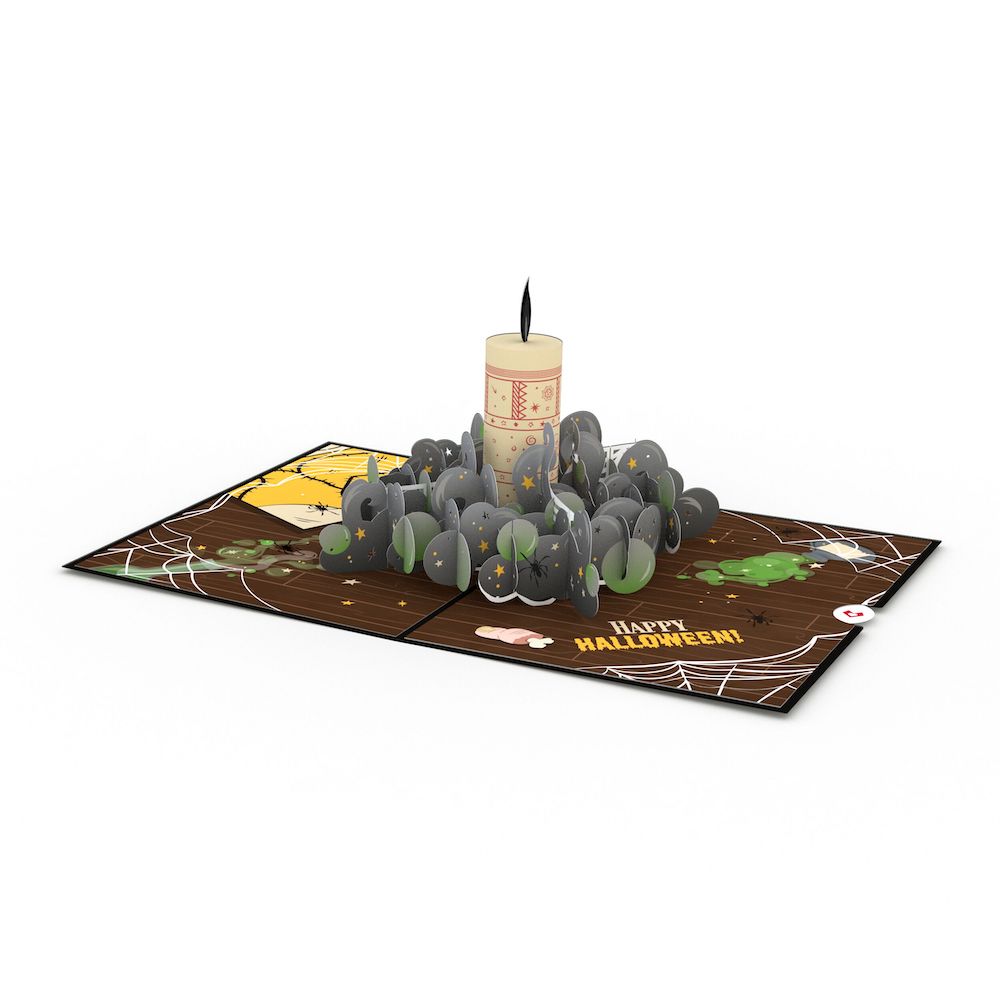 Disney Hocus Pocus Black Flame Candle Pop-Up Card、mySite、solidvoid