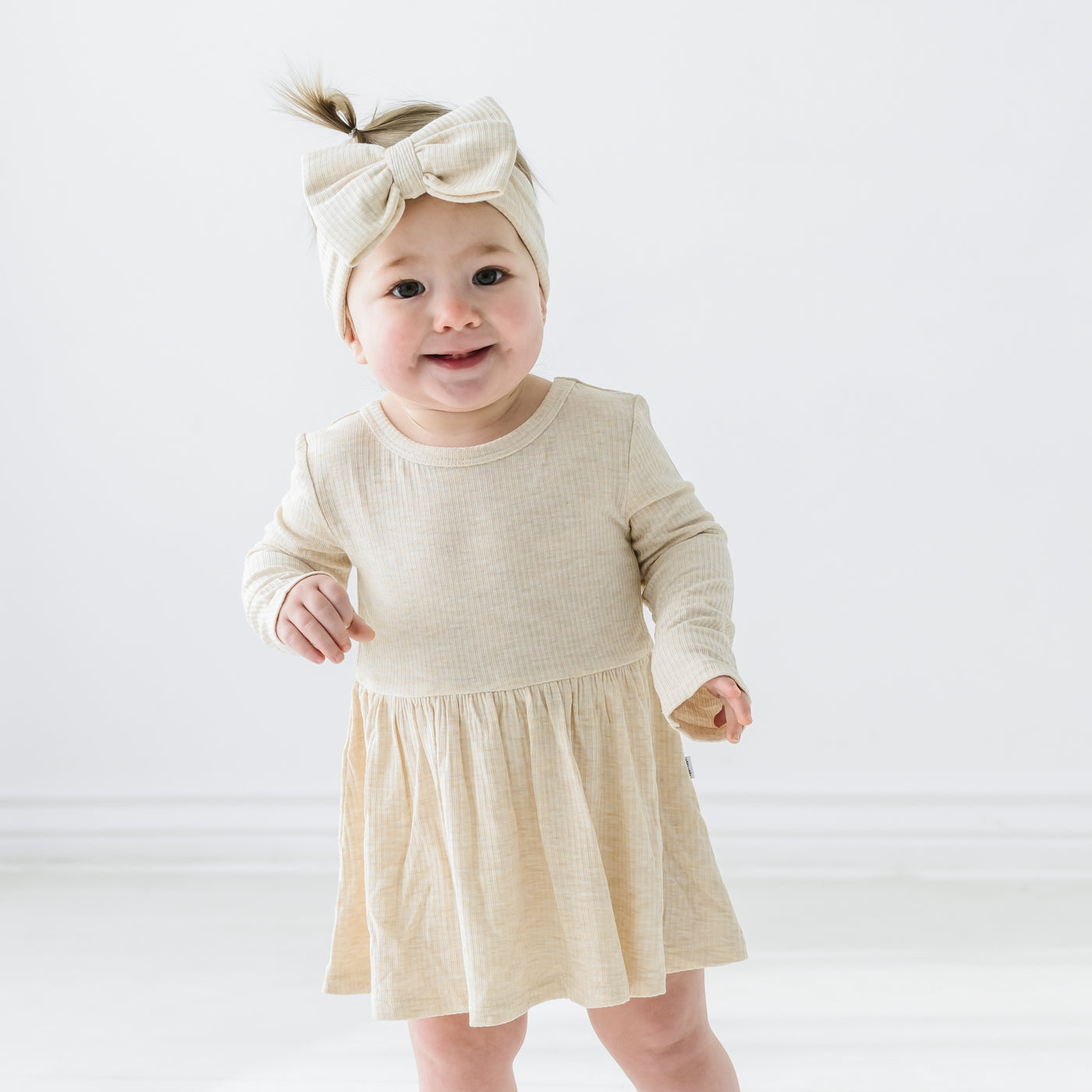  Heather Oatmeal Ribbed Luxe Bow Headband、mySite、layawaytickets