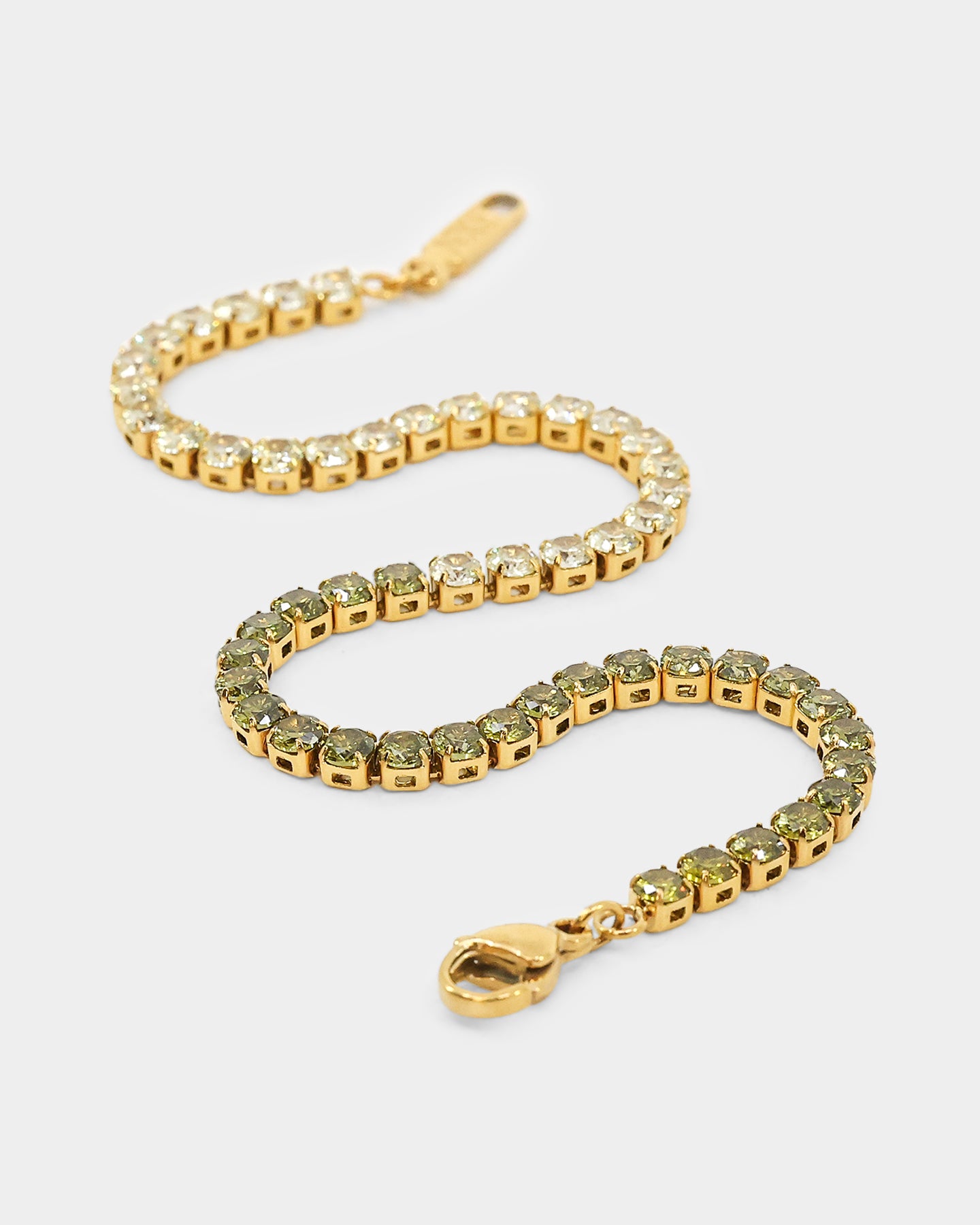 NXS 3mm Tennis Gradient Bracelet Green/Gold、mySite、zt4zffjzw