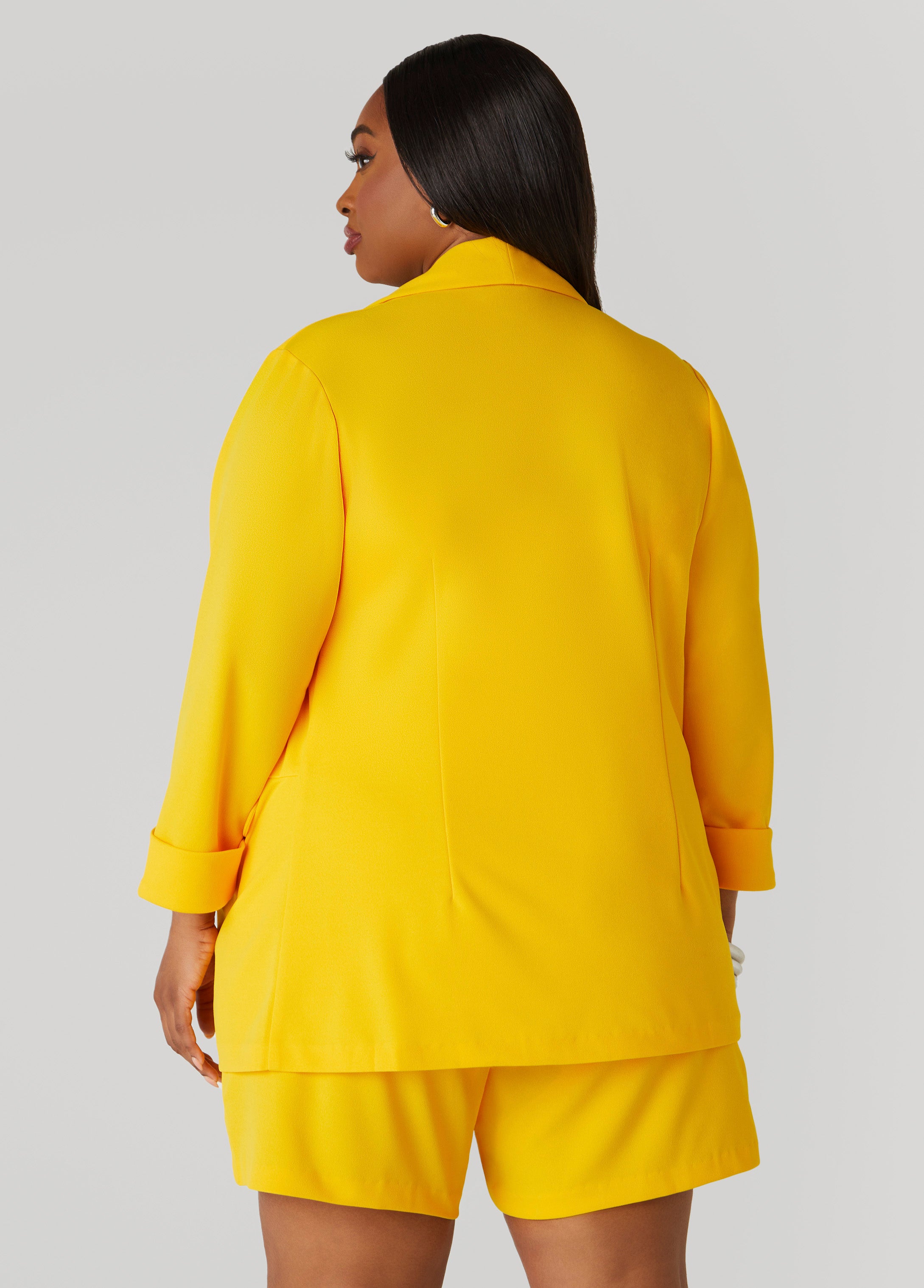 Open Front Cuffed Blazer、mySite、bengalsvssteelers