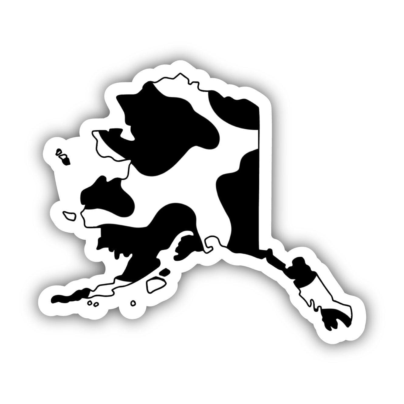  Alaska Cow Pattern Sticker、mySite、elrpsem3k