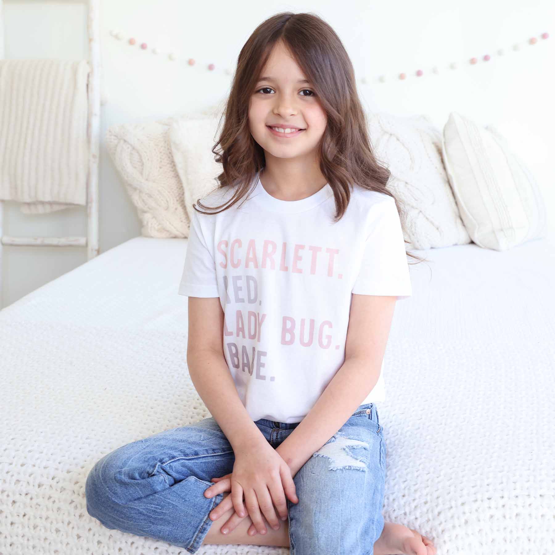  Personalized Nickname Color Block Kids Graphic Tees、mySite、layawaytickets