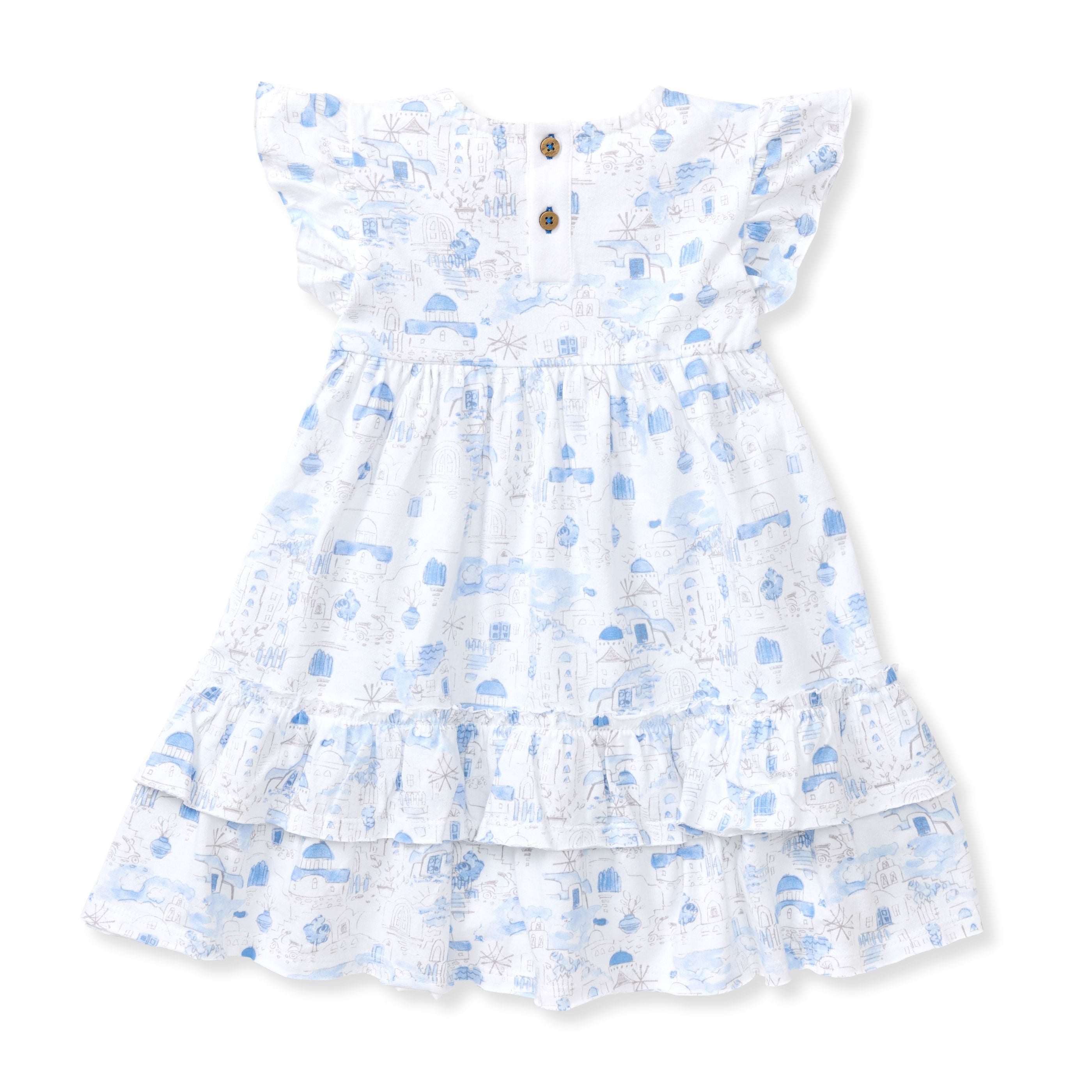 Santorini Organic Cotton Girl Dress、mySite、g9winljtr