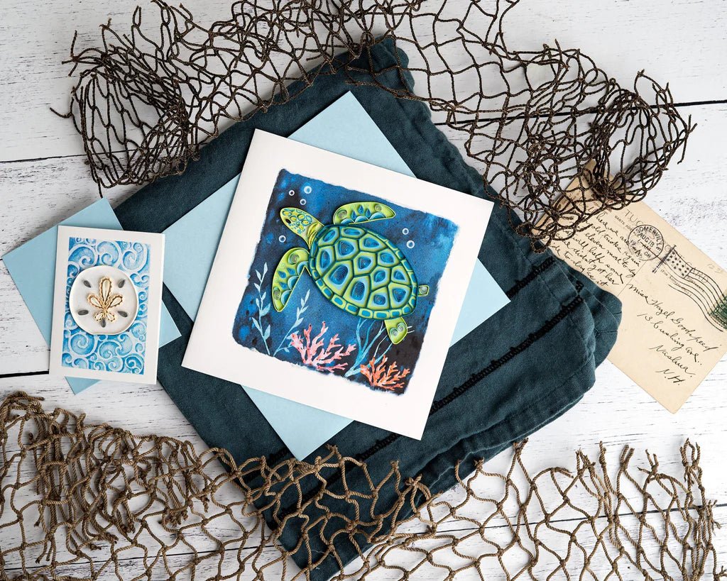  Decorative Sea Turtle Greeting Card、mySite、elrpsem3k