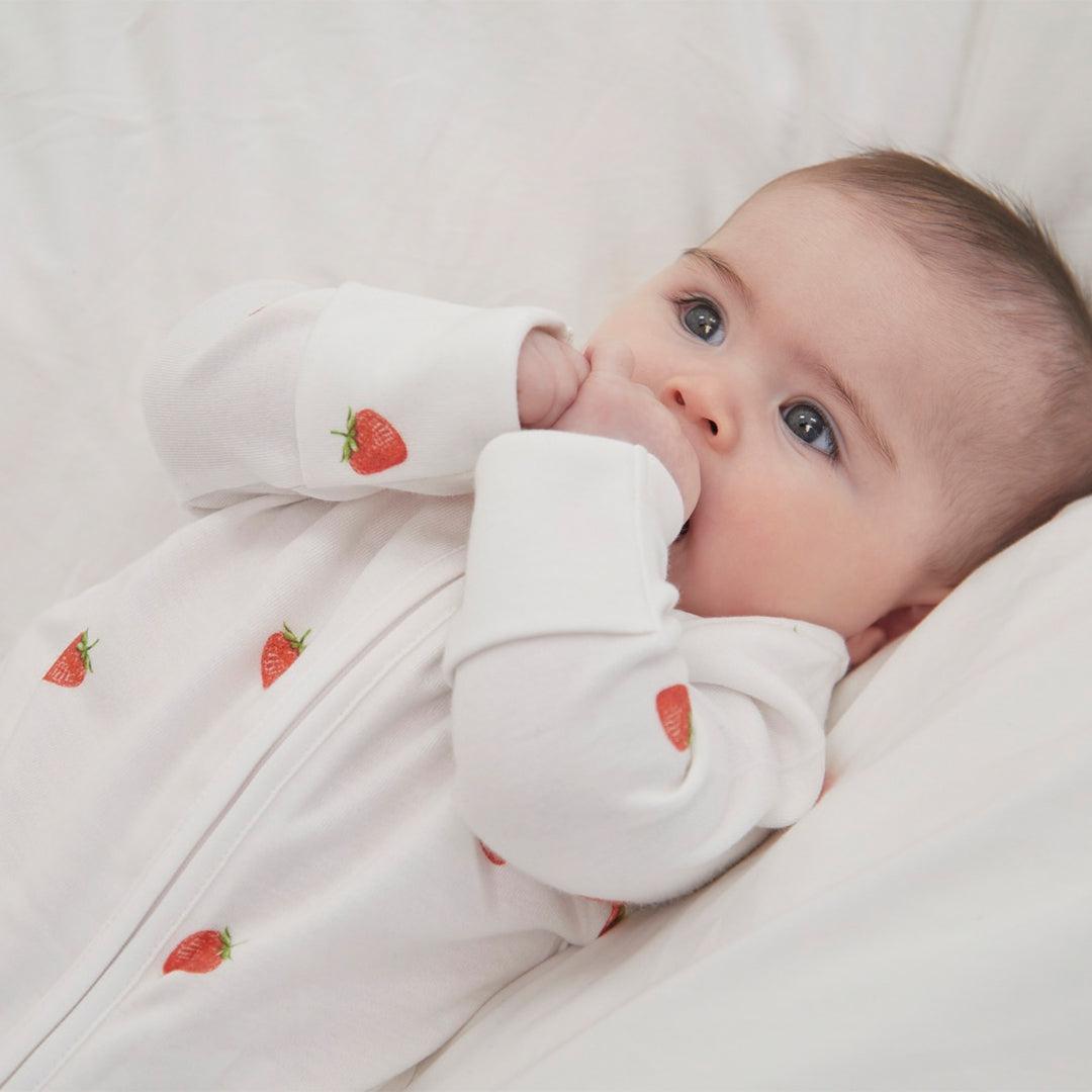  Rosa & Blue Sleepsuit - Strawberry、mySite、merchandisen