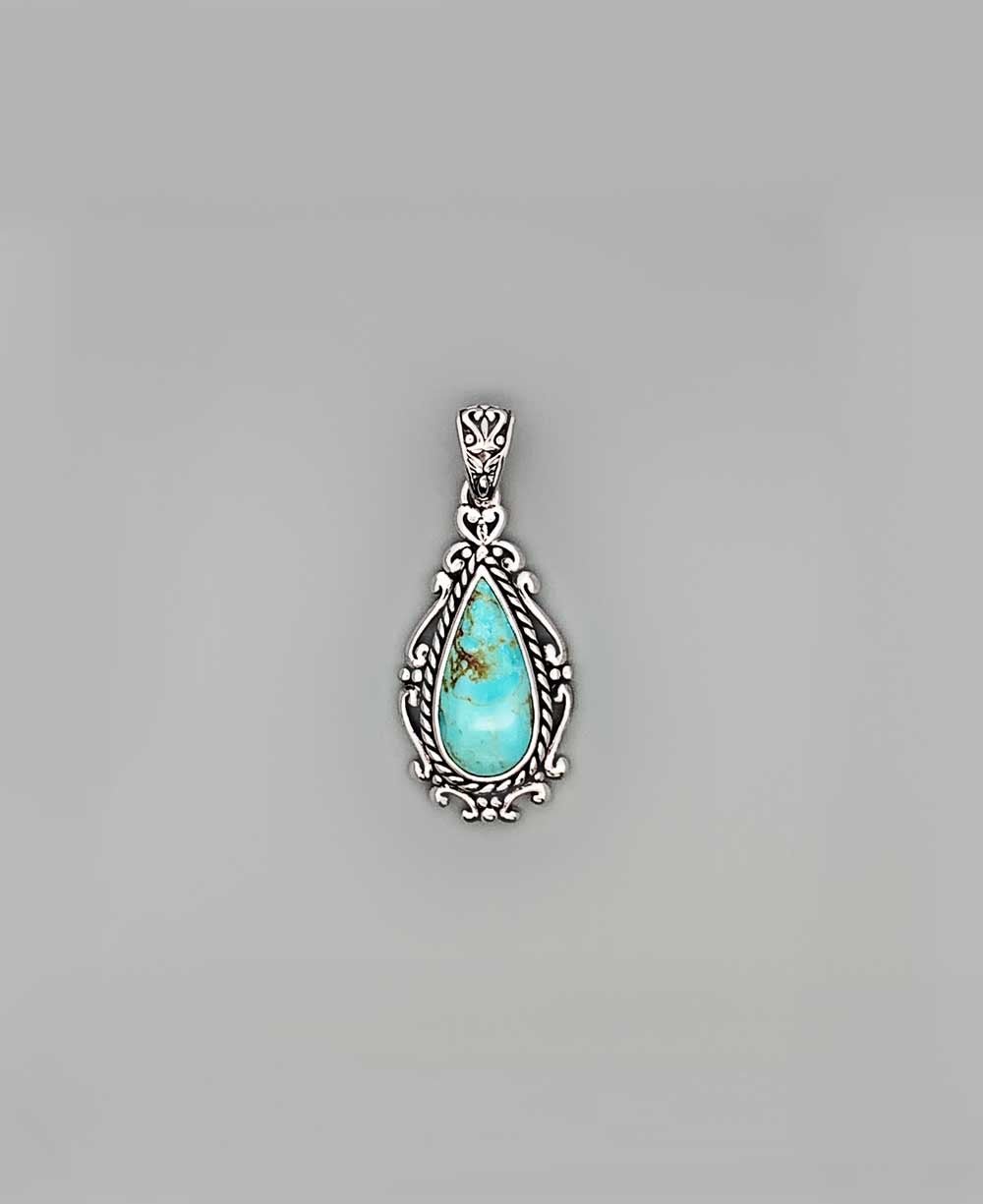 Sterling Silver Turquoise Pendant、mySite、topwebapps