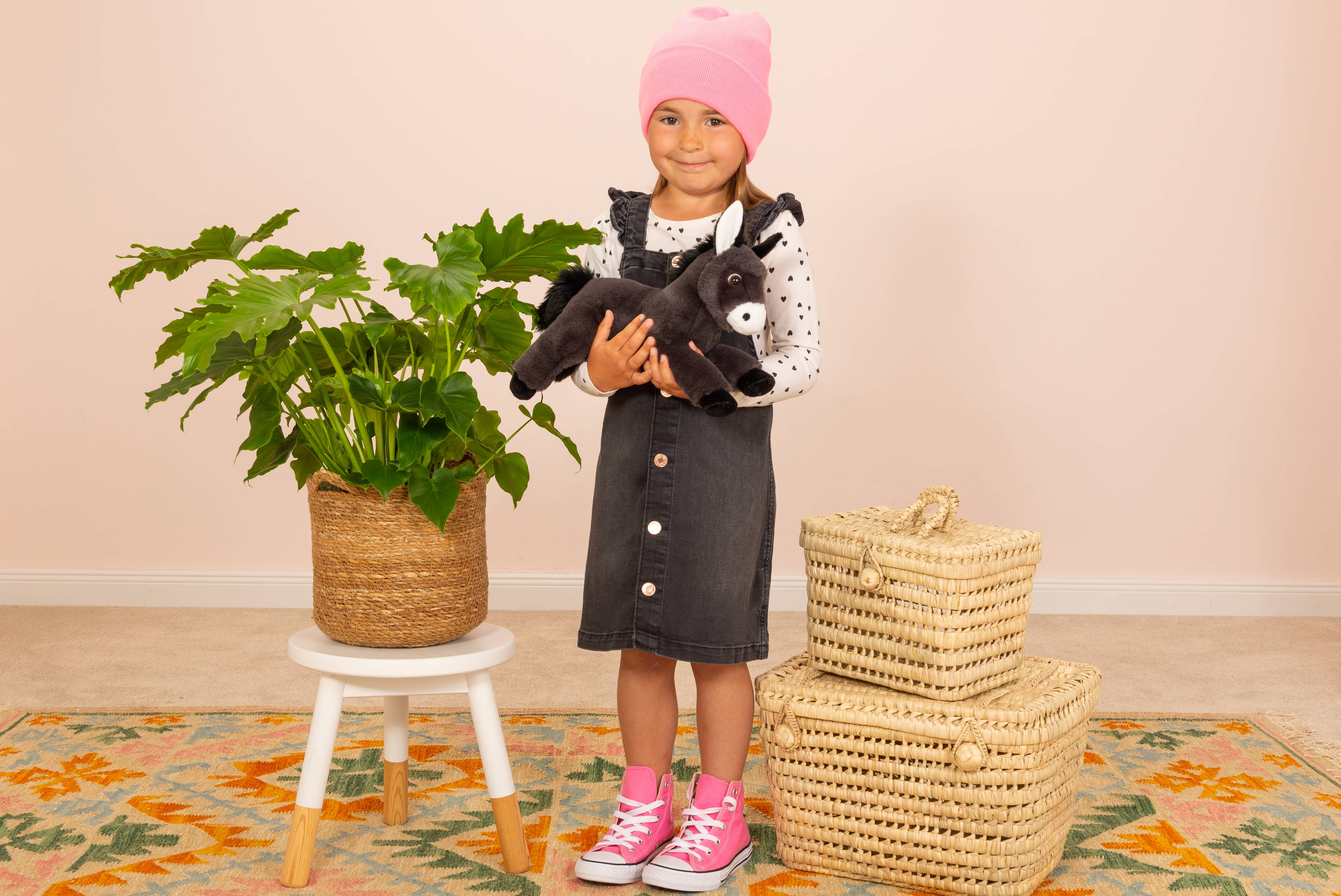 Plush Floppy Donkey Lying 34 cm Super Soft Toy by Teddy Hermann、mySite、g9winljtr