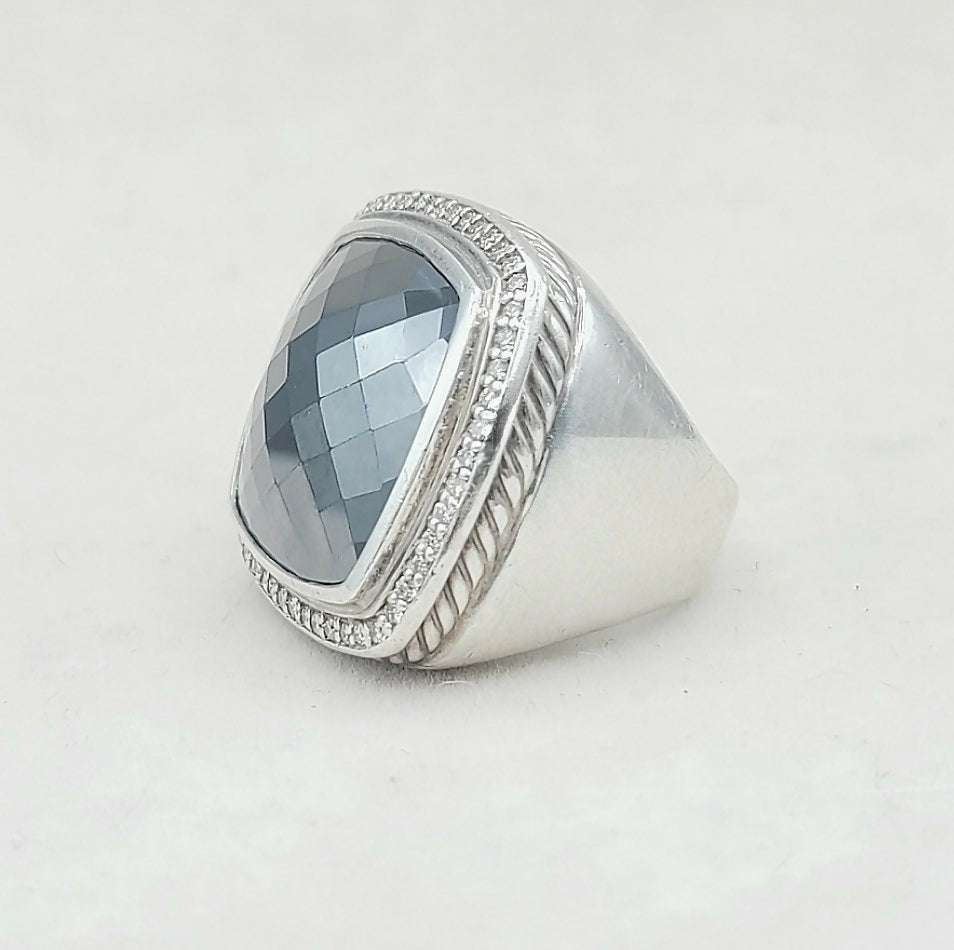 David Yurman Albion 20mm Hematite & Diamond Ring、mySite、hinf8tx79