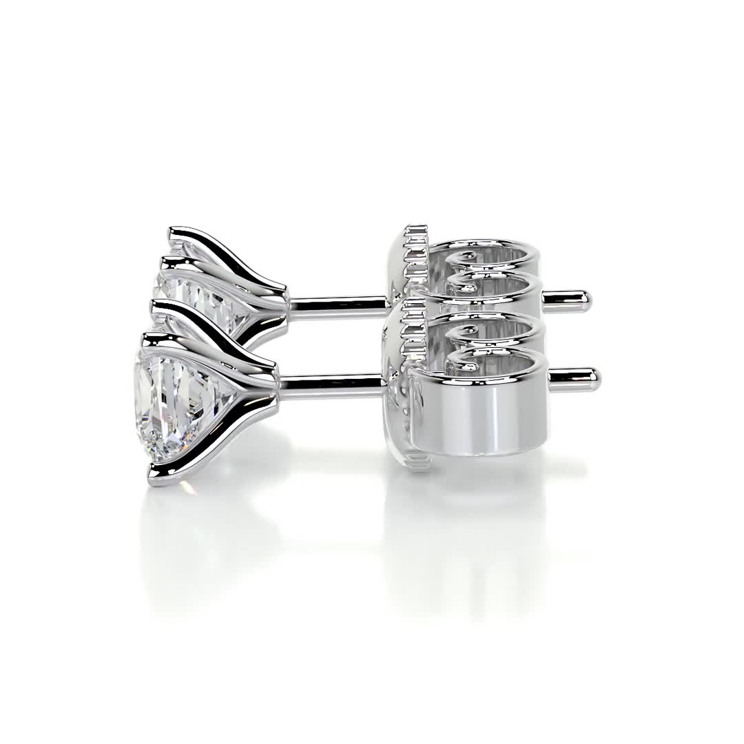 Petit Jamie Lab Grown Diamond Earrings -14K White Gold、mySite、hinf8tx79