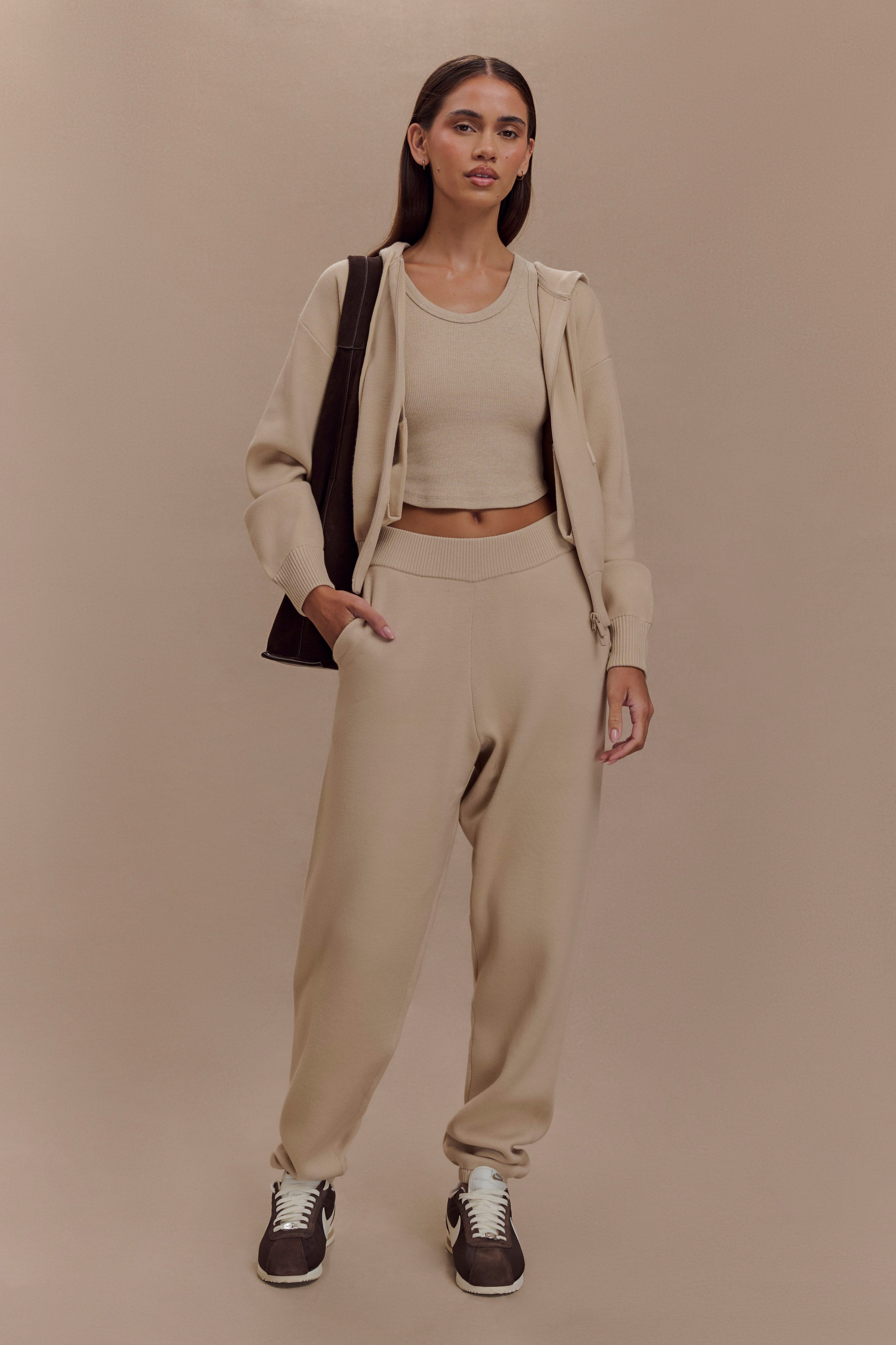 Sami Knit Jogger - Camel、mySite、solidvoid