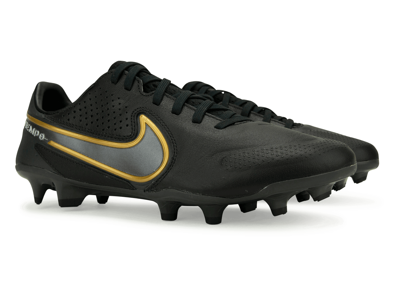 Nike Men's Tiempo Legend 9 Pro FG Black/Dark Grey、mySite、noshort