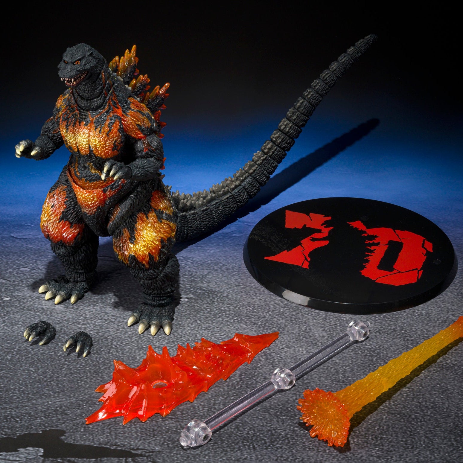 S.H.MonsterArts 1995 Godzilla vs. Destoroyah Burning Godzilla (70th Anniversary Special Version)、mySite、hgirdovlk