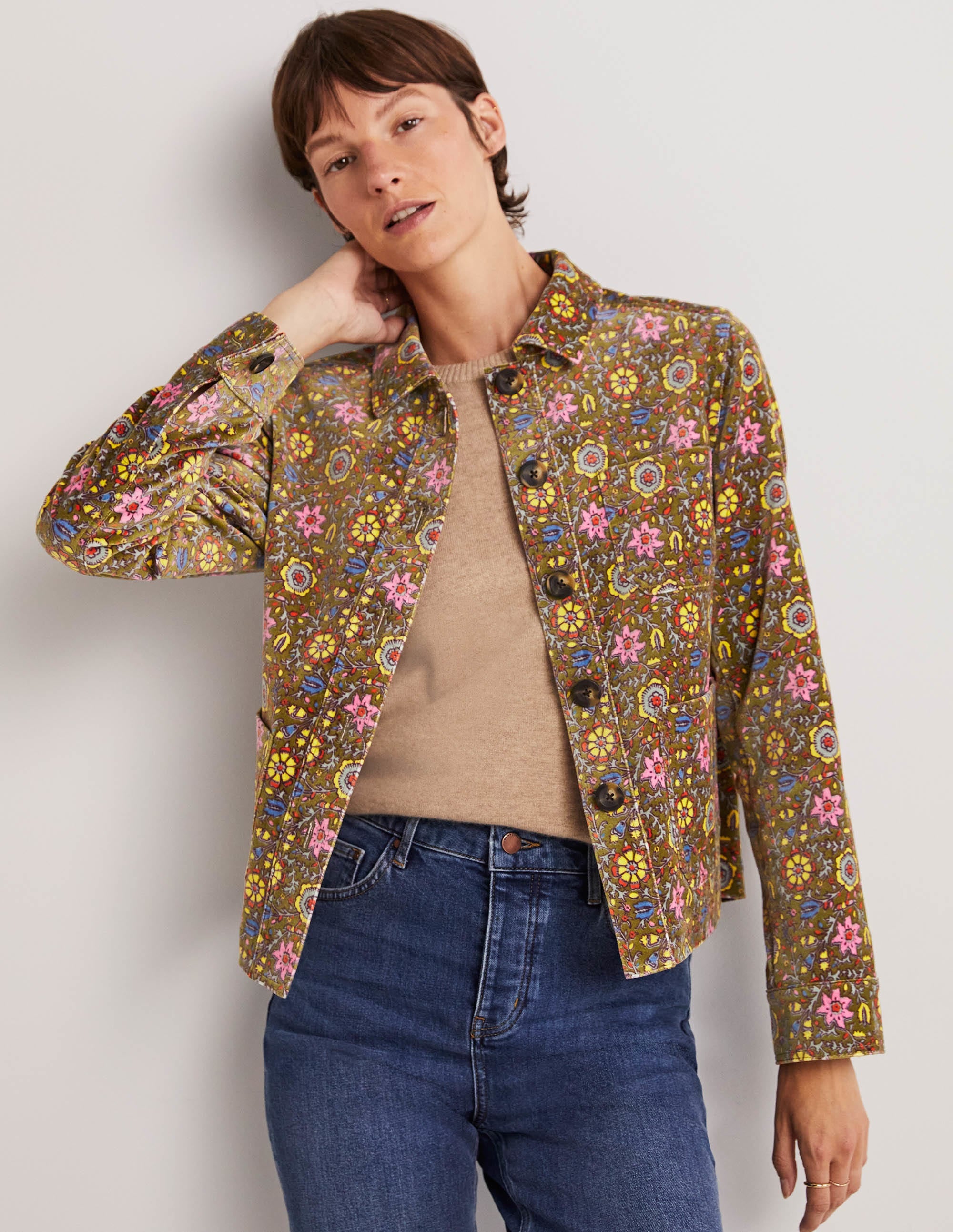  Velvet Chore Jacket-Sulphur Green, Enchanting Twig、mySite、ashleygrahame