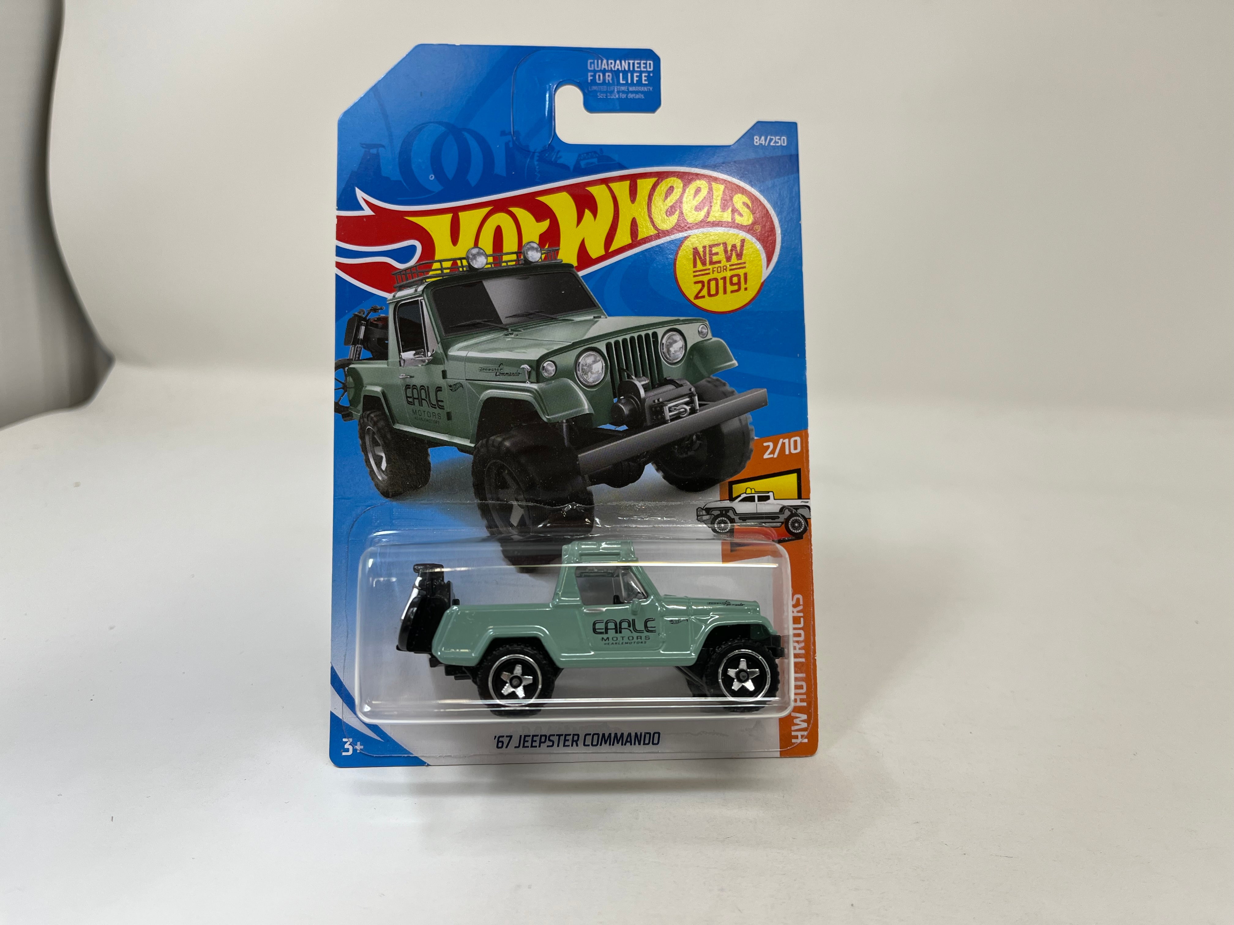 '67 Jeepster Commando #84 * Green * 2019 Hot Wheels USA Card、mySite、hgirdovlk