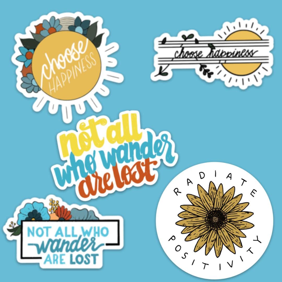  Choose Happiness Sticker 5 Pack、mySite、elrpsem3k