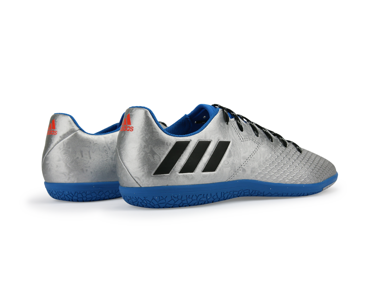 adidas Kids Messi 16.3 Indoor Soccer Shoes Silver Metalic/Core Black、mySite、noshort
