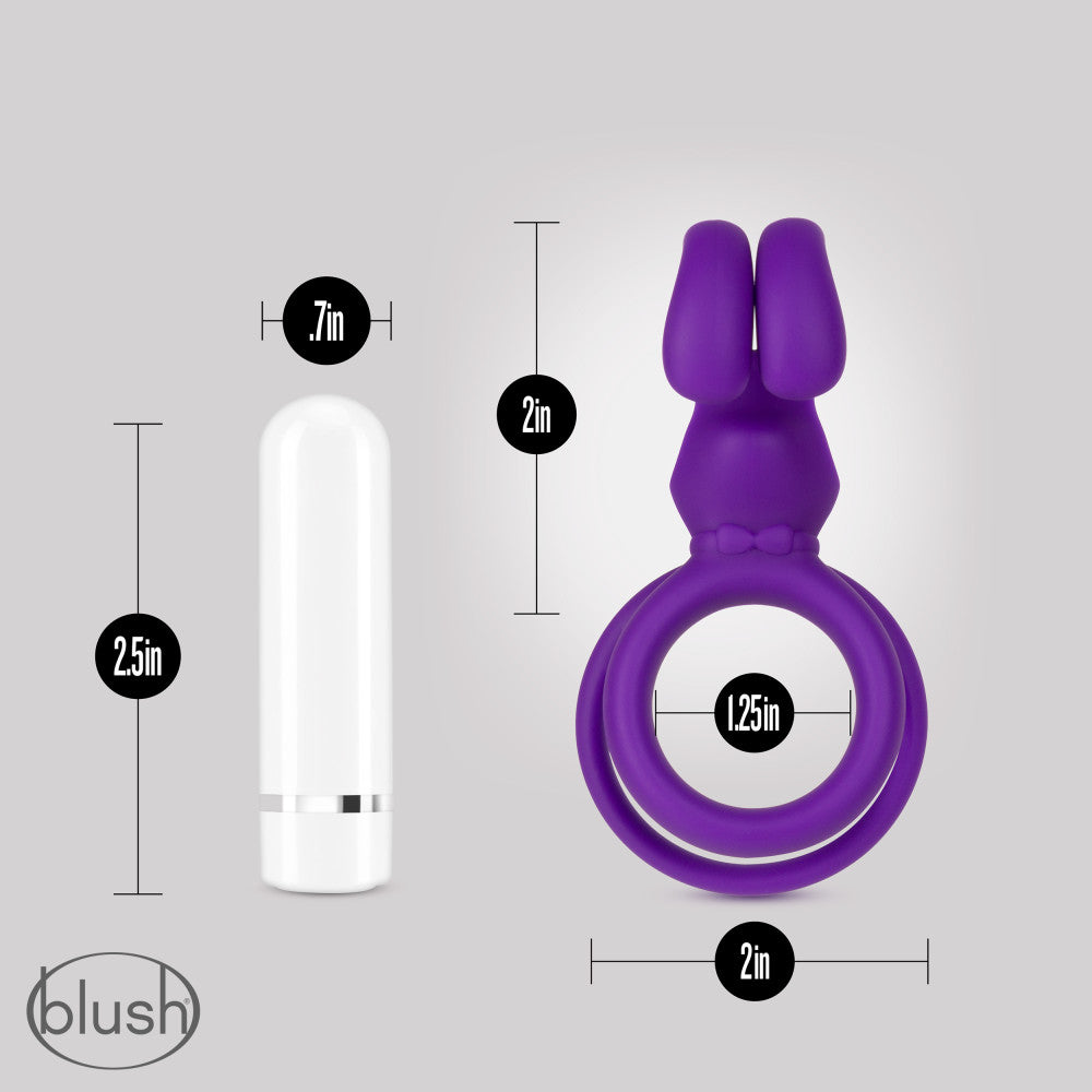 Noje By Blush® | C3 Iris: Rechargeable Vibrating Penis Ring - Made with Puria™ Silicone、mySite、bottomscart