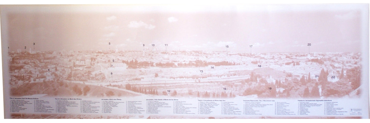  Jerusalem View large poster - 39 x 14 inches、mySite、elrpsem3k