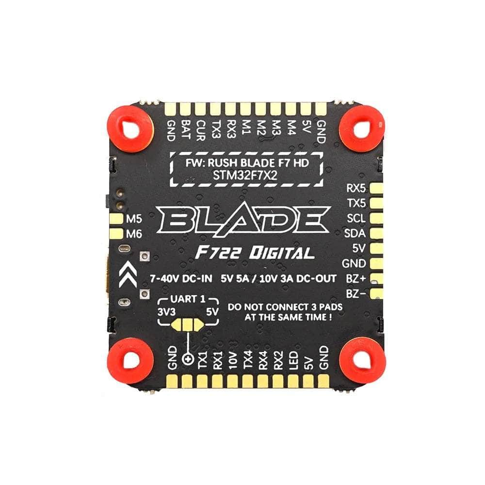  RUSHFPV Blade F722 HD 3-8S 30x30 Flight Controller - MPU6000、mySite、merchandisen