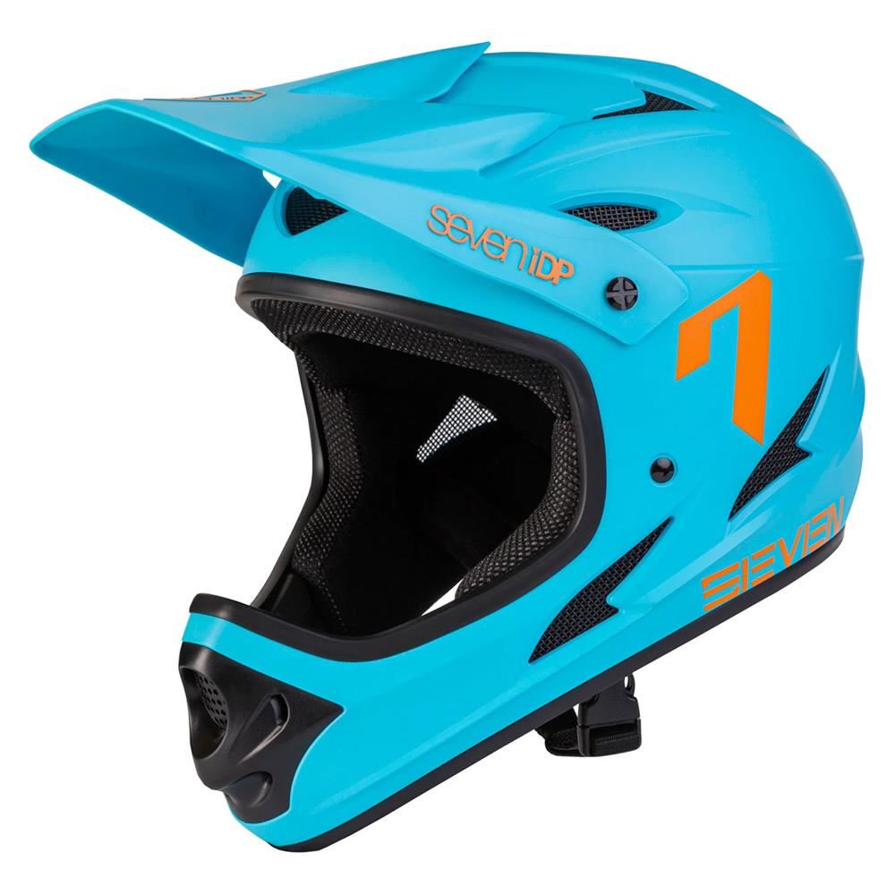  Seven iDP M1 Race Helmet - Light Blue/Orange、mySite、merchandisen