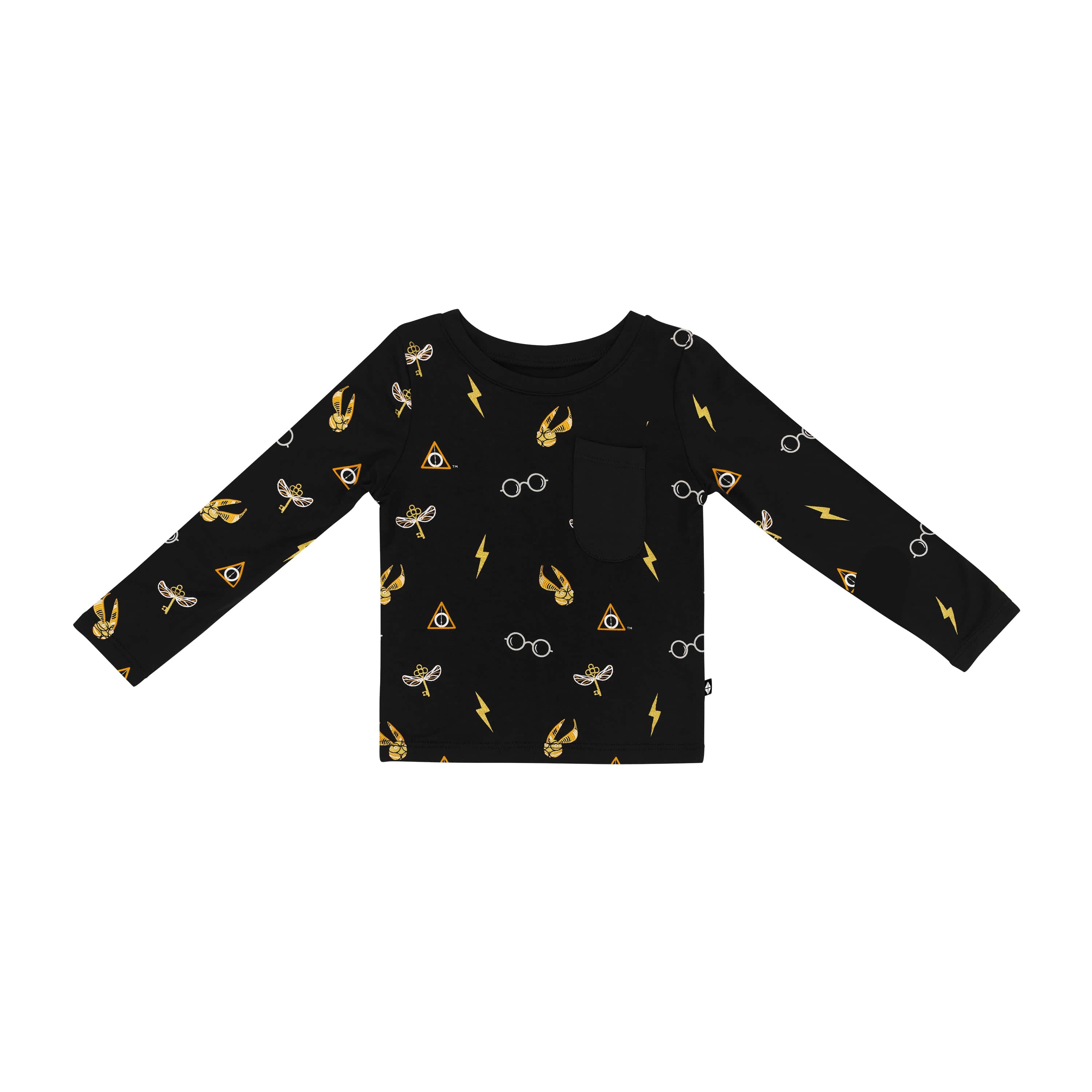  Long Sleeve Toddler Crew Neck Tee in Midnight Icon、mySite、layawaytickets