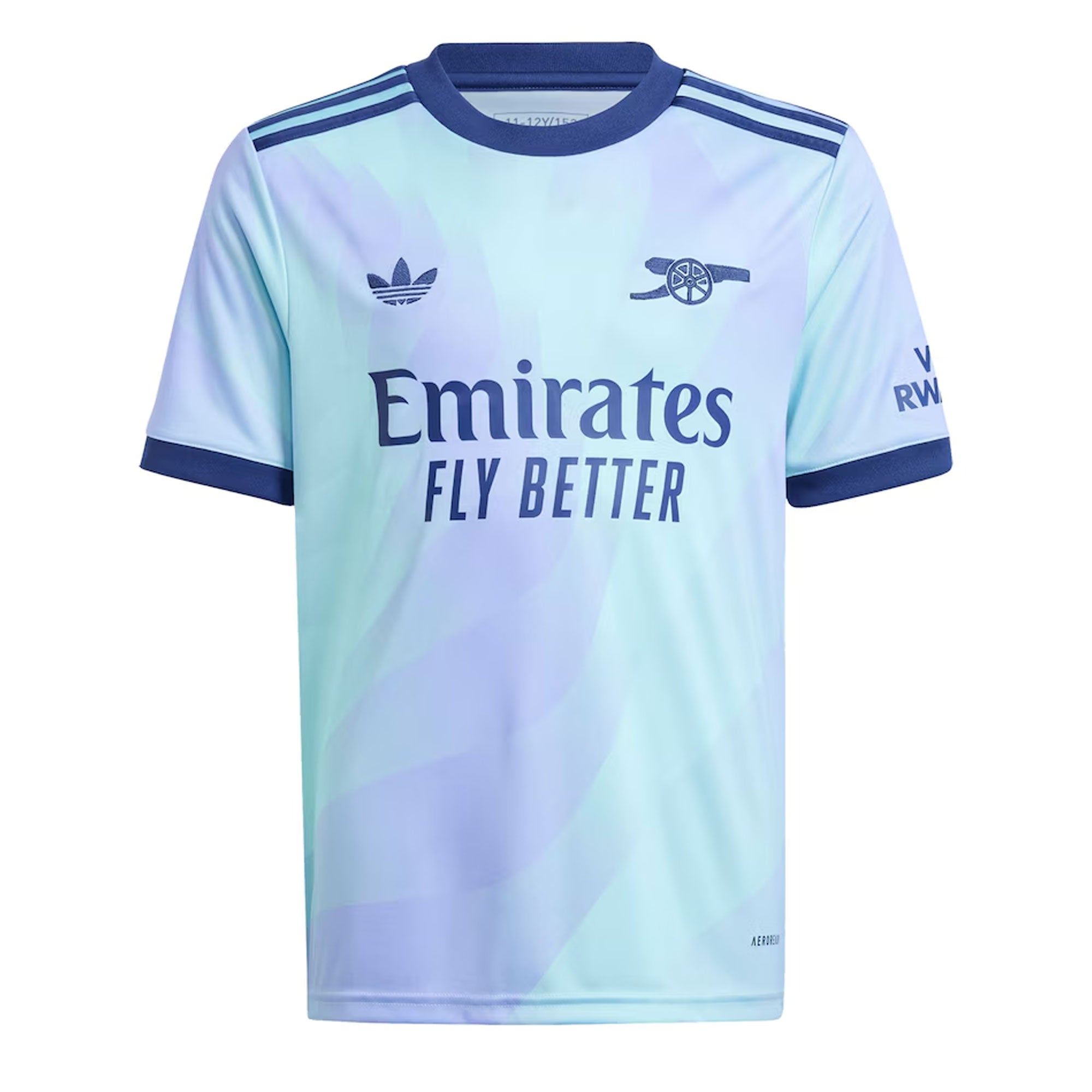 adidas Kids Arsenal 2024/25 Third Jersey Clear Aqua/Light Flash Purple、mySite、bottomscart