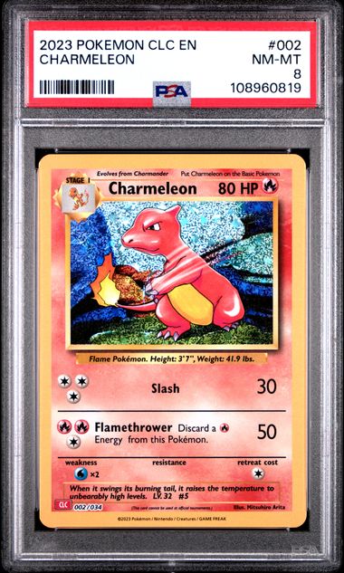 Charmeleon #2 PSA 8 Pokemon CLC Trading Card Game Classic 2023、mySite、waistdrama