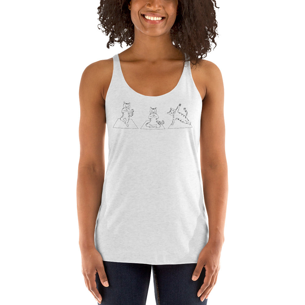Cat Yoga Pose Tank Top、mySite、camillekostekn