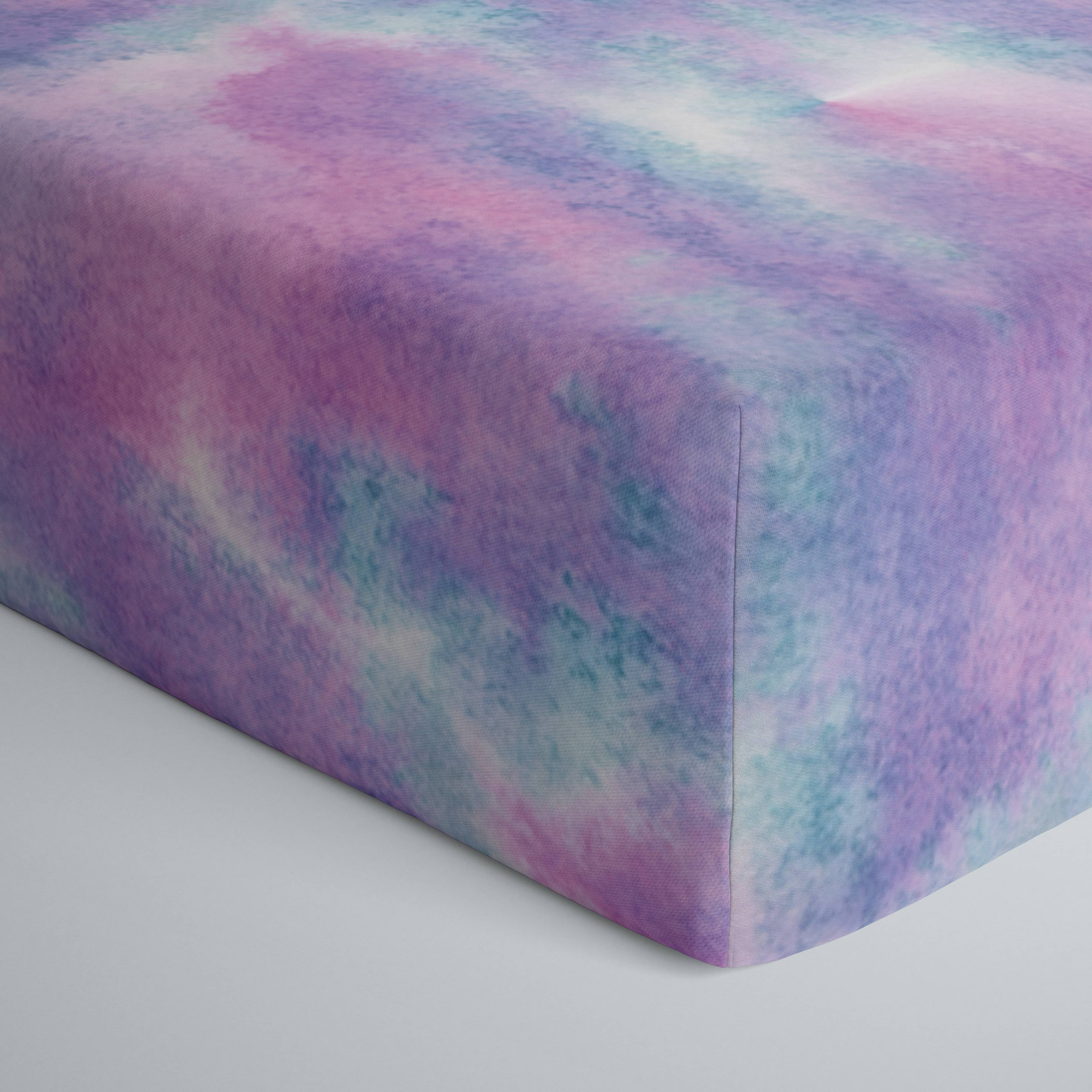  Purple Watercolor Fitted Crib Sheet、mySite、layawaytickets
