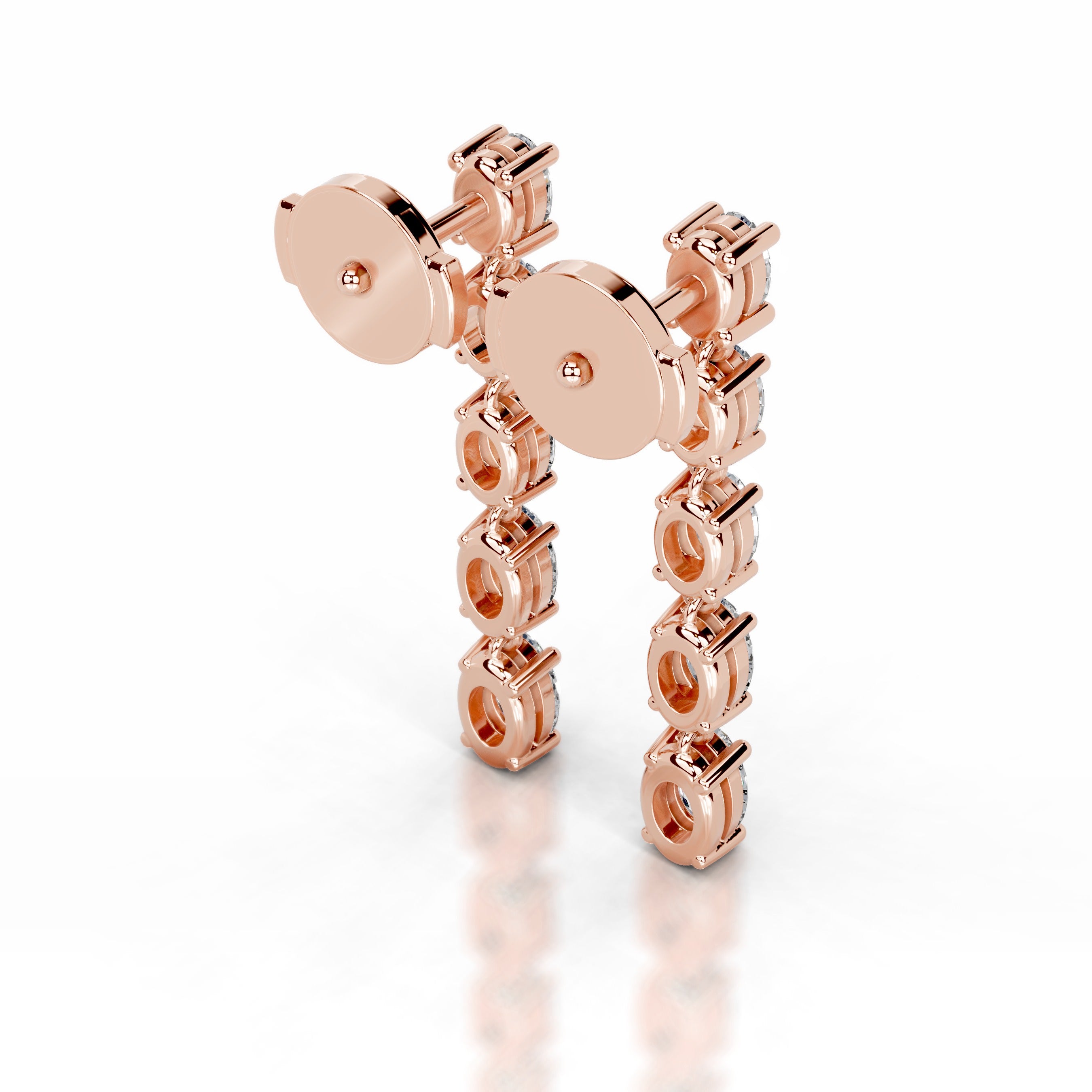 Genevieve Lab Grown Diamond Earrings - 14K Rose Gold、mySite、hinf8tx79
