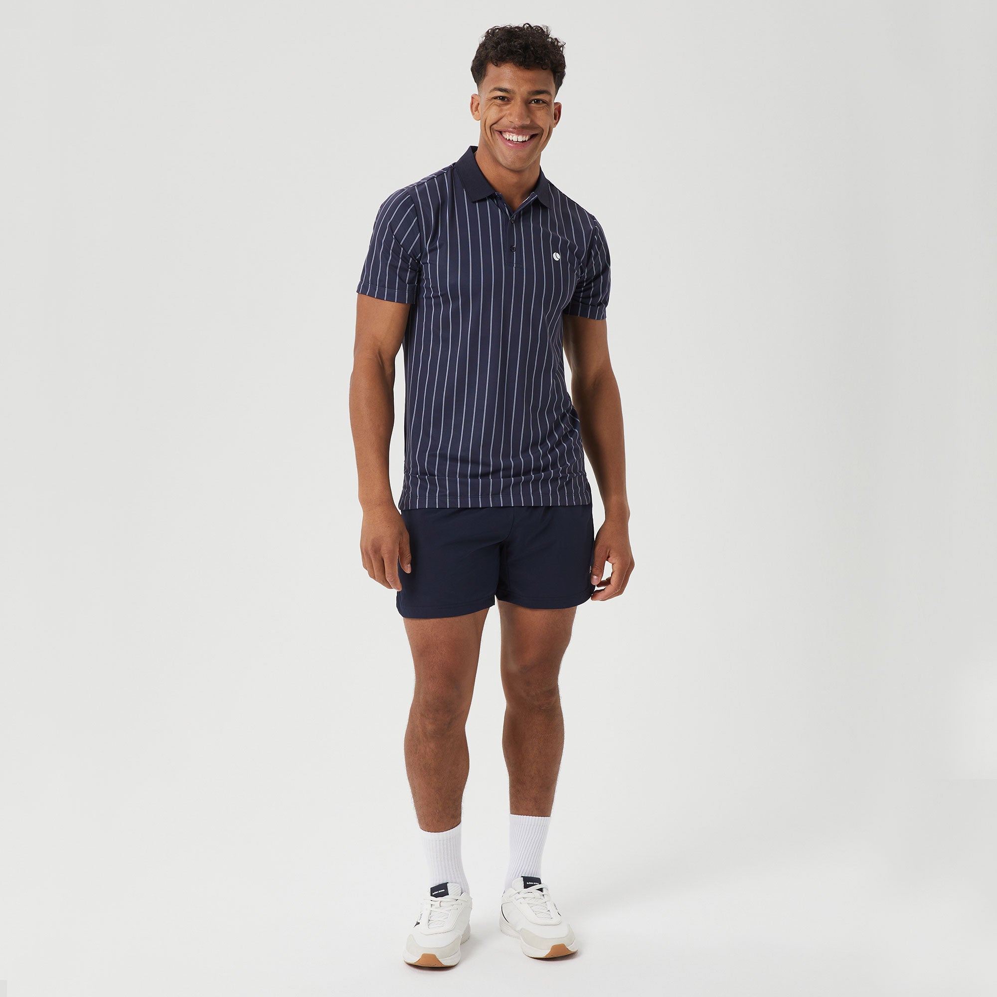 Bj枚rn Borg Ace Men's Pinstripe Tennis Polo
