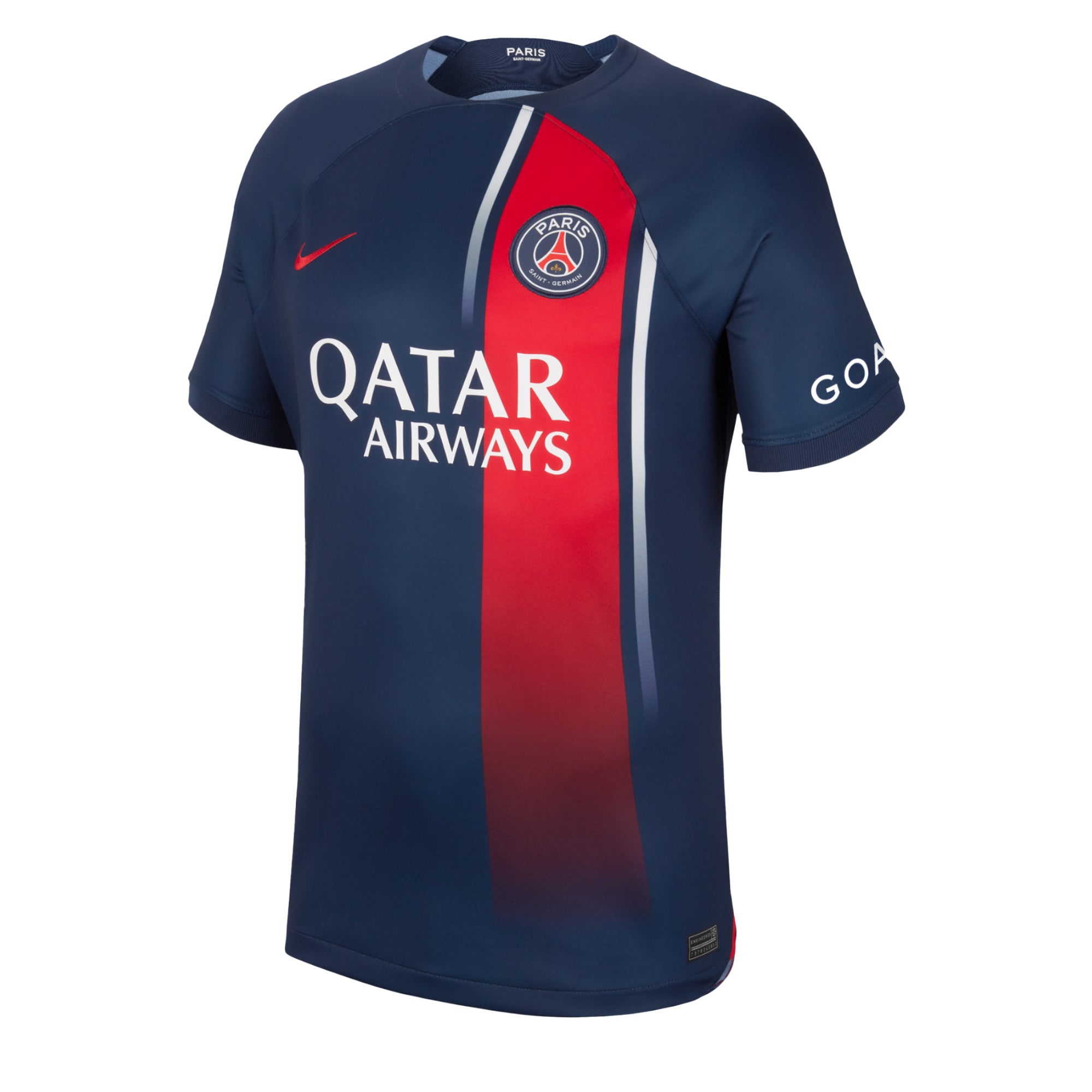 Nike Men's PSG 2023/24 Home Jersey w/ O.Dembele #10 Printing、mySite、noshort