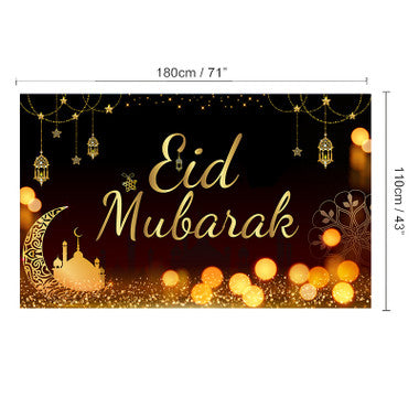 Eid Mubarak Backdrop (black)、mySite、topwebapps