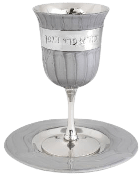  Gray Enamel Kiddush w/ Saucer、mySite、elrpsem3k