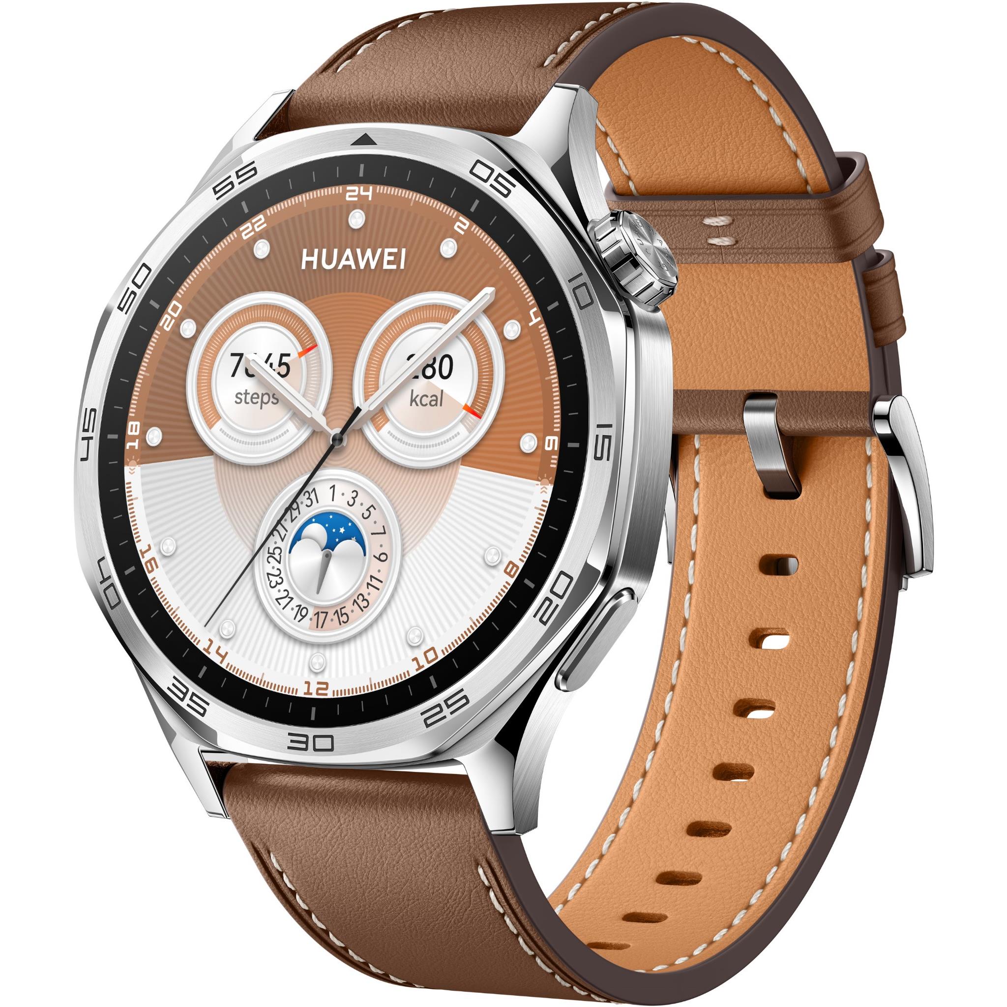 Huawei Watch GT 5 46mm Stainless Steel (Brown)、mySite、camillekostekn
