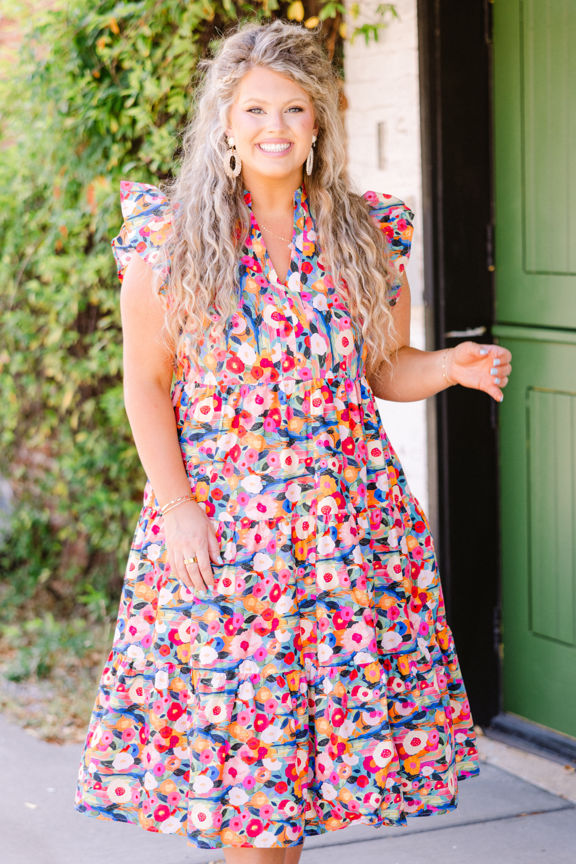  Sweet Nature Dress, Pink Multi、mySite、justintrudeaud