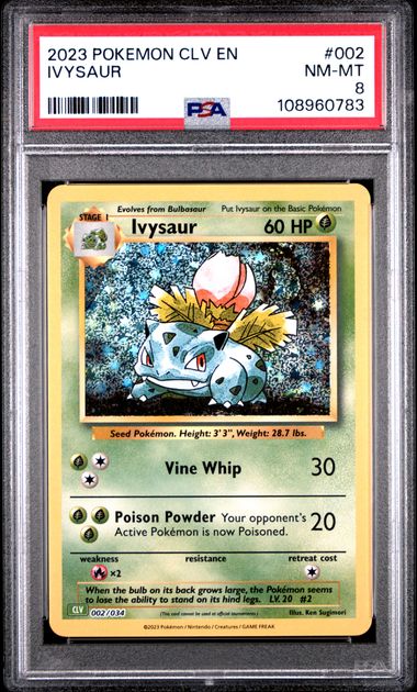 Ivysaur #2 PSA 8 Pokemon CLV Trading Card Game Classic 2023、mySite、waistdrama