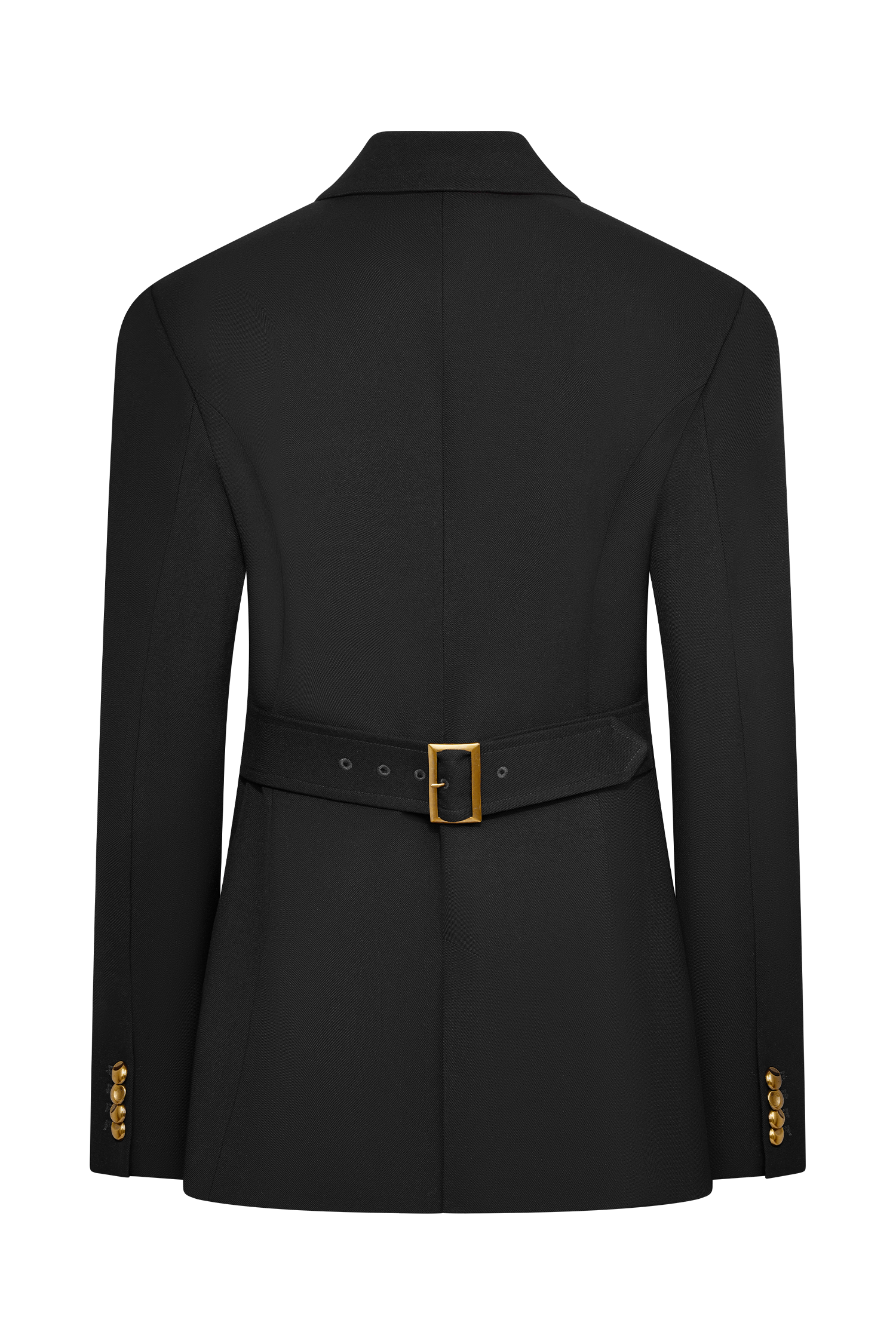 Bellamy Cinched Blazer - Black、mySite、solidvoid