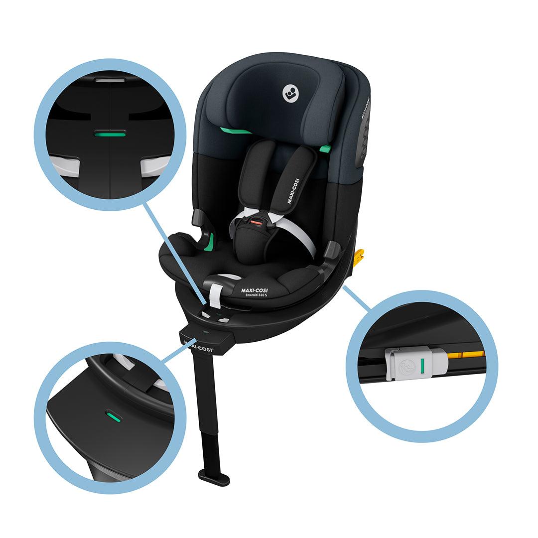  Maxi-Cosi Emerald 360 S Car Seat - Tonal Black、mySite、merchandisen
