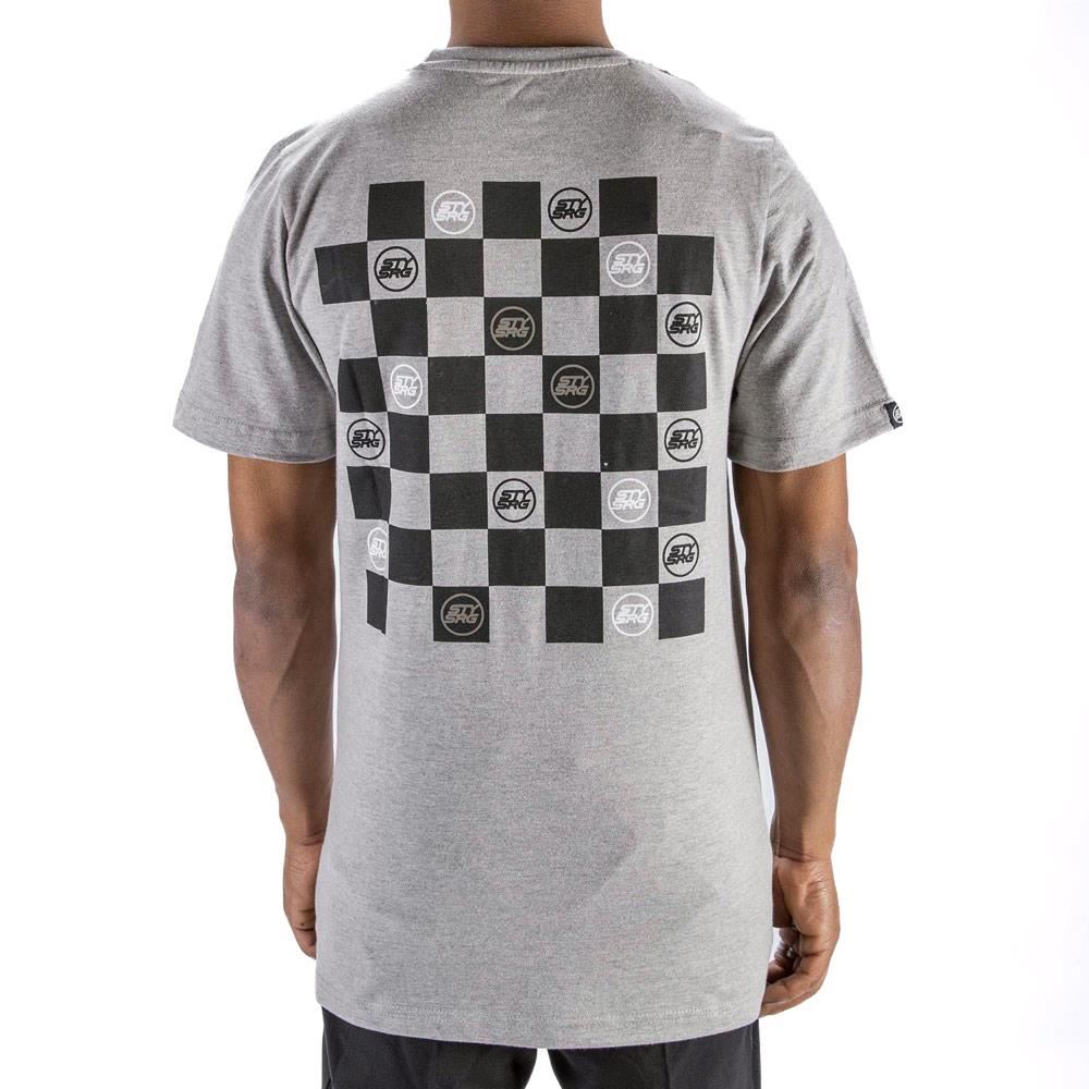  Stay Strong Checker T-Shirt - Grey、mySite、merchandisen